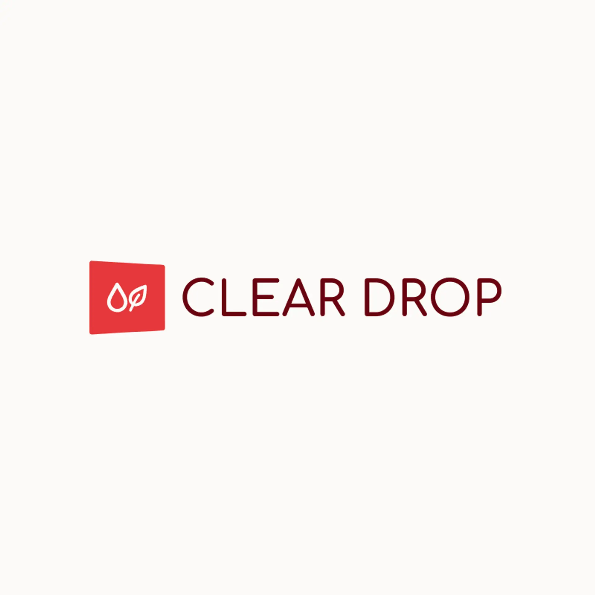 Clear Drop logo for vegan