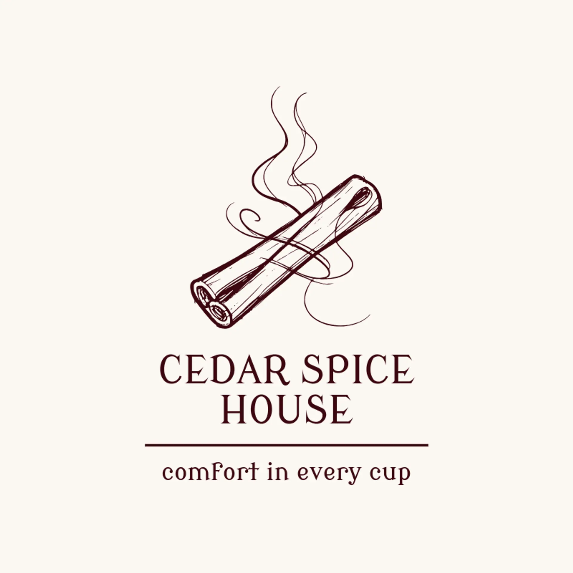 Cedar Spice House logo for tea shop