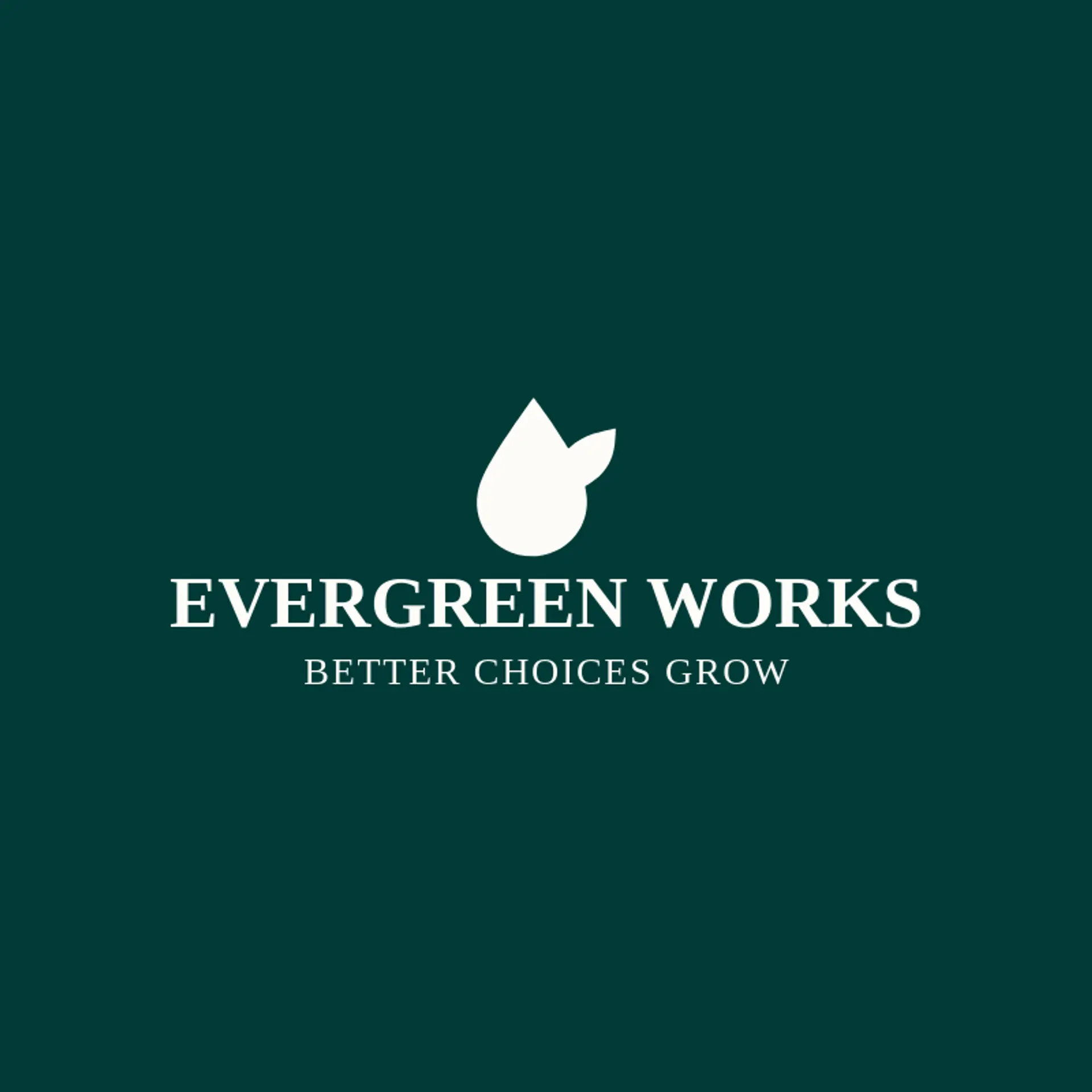 Evergreen Works logo for sustainability