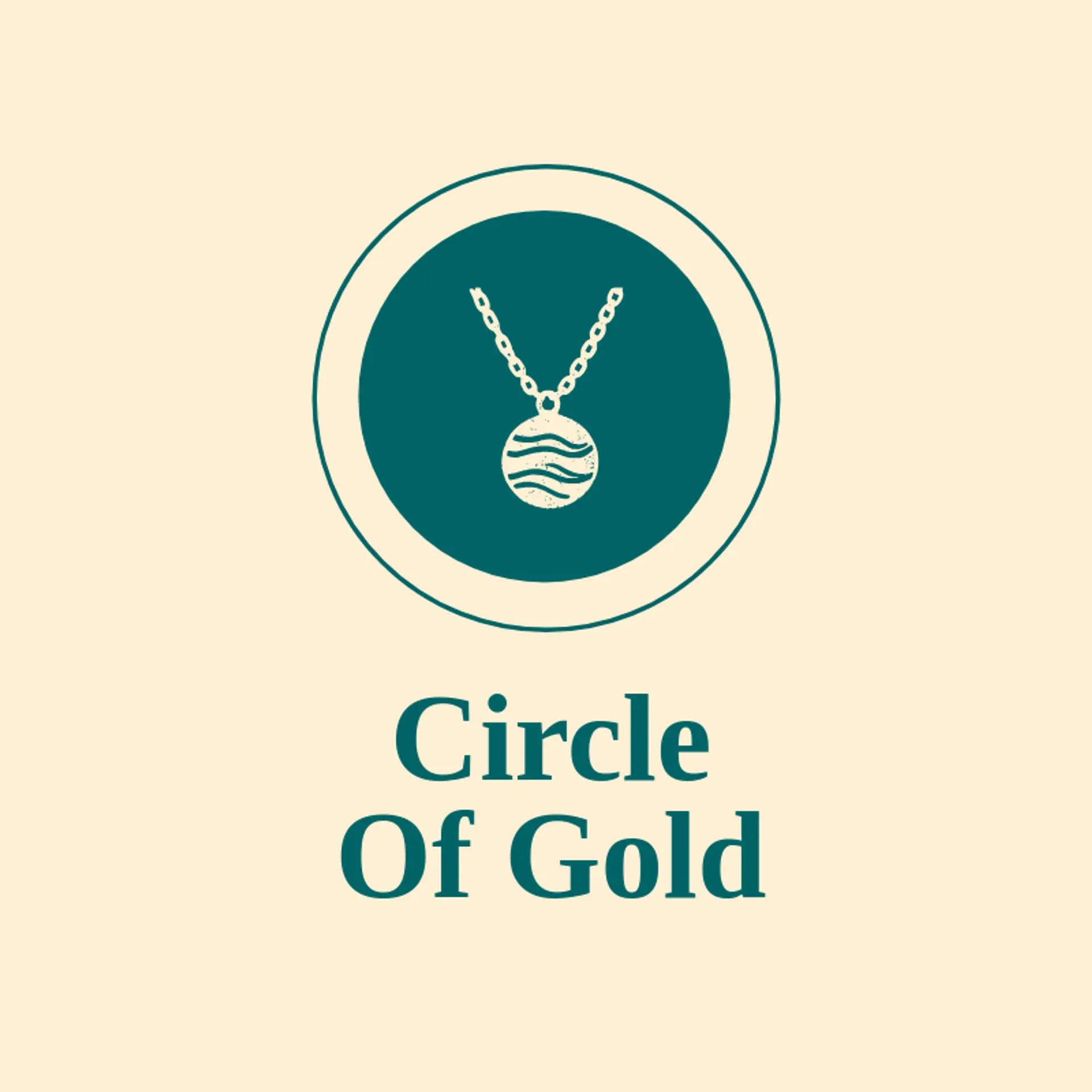 Circle of Gold logo for necklace