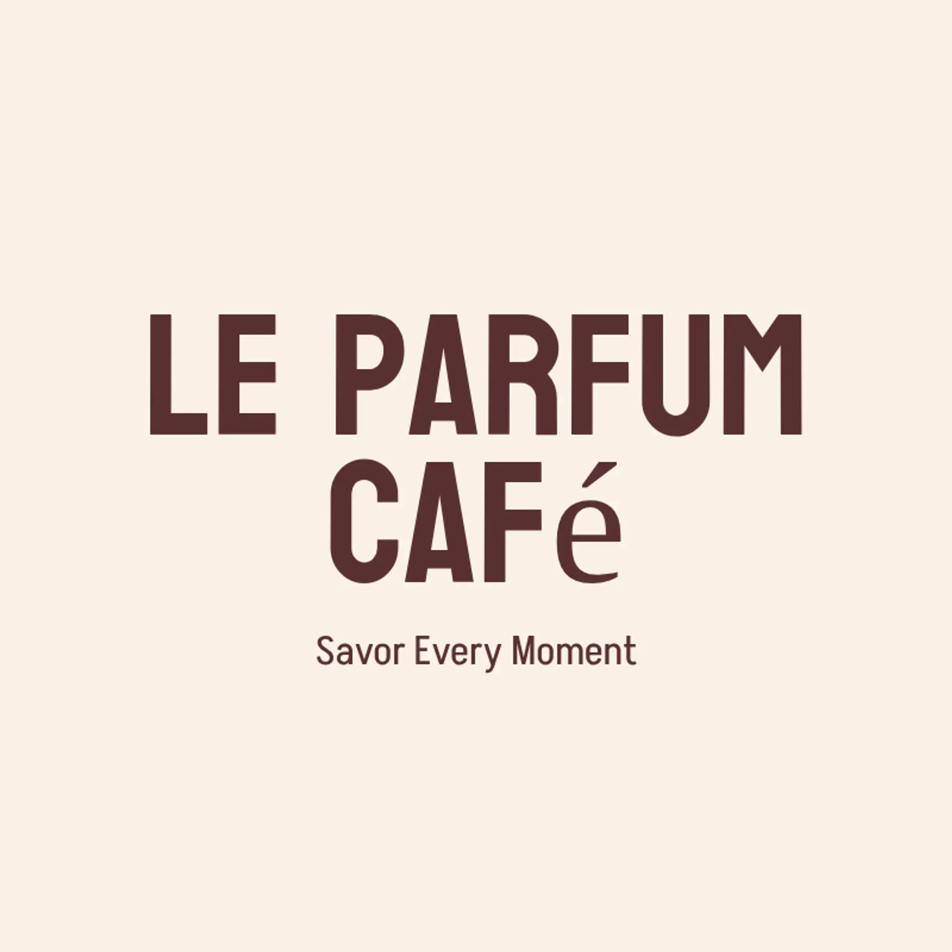 Le Parfum Café logo for french cafe