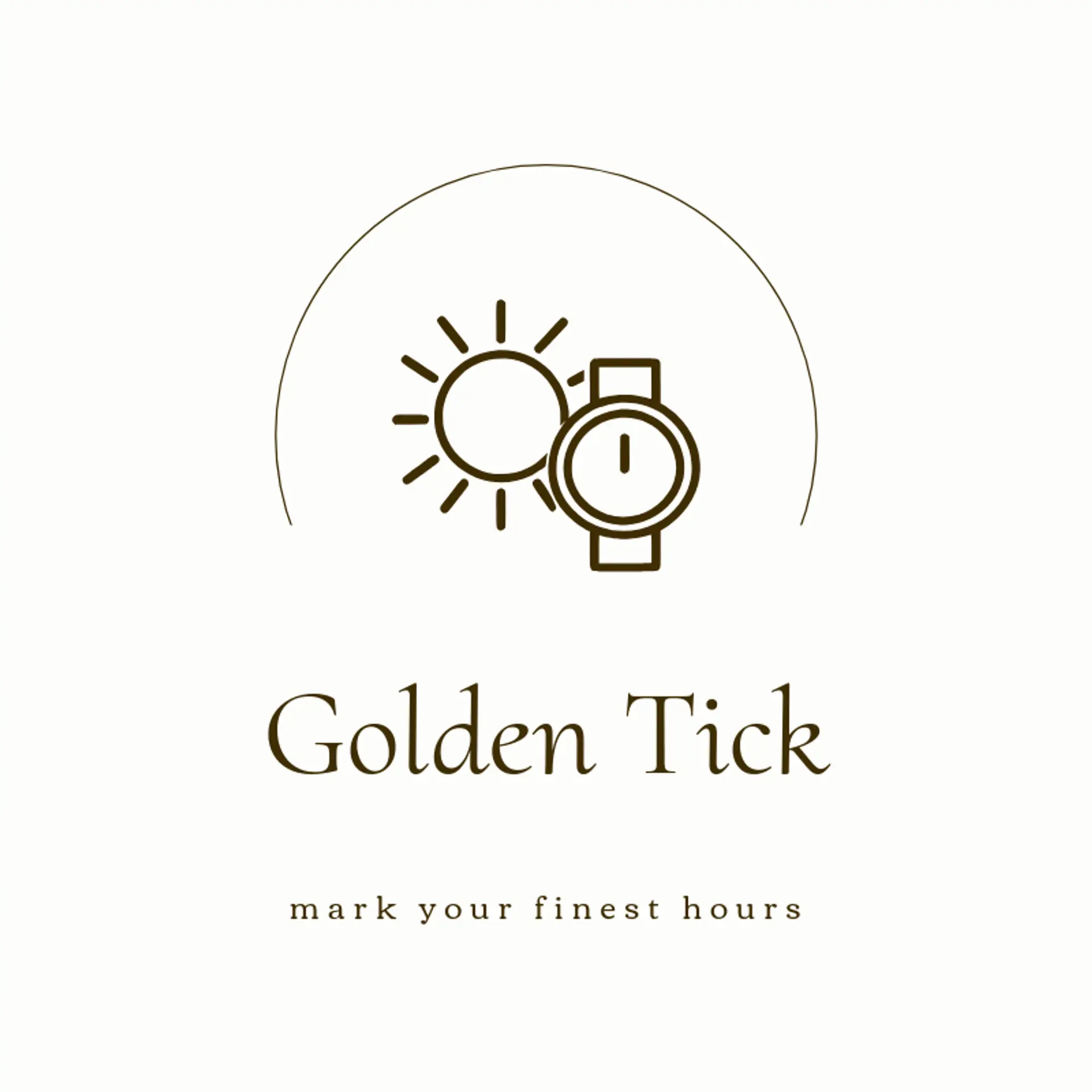 Golden Tick logo for watch