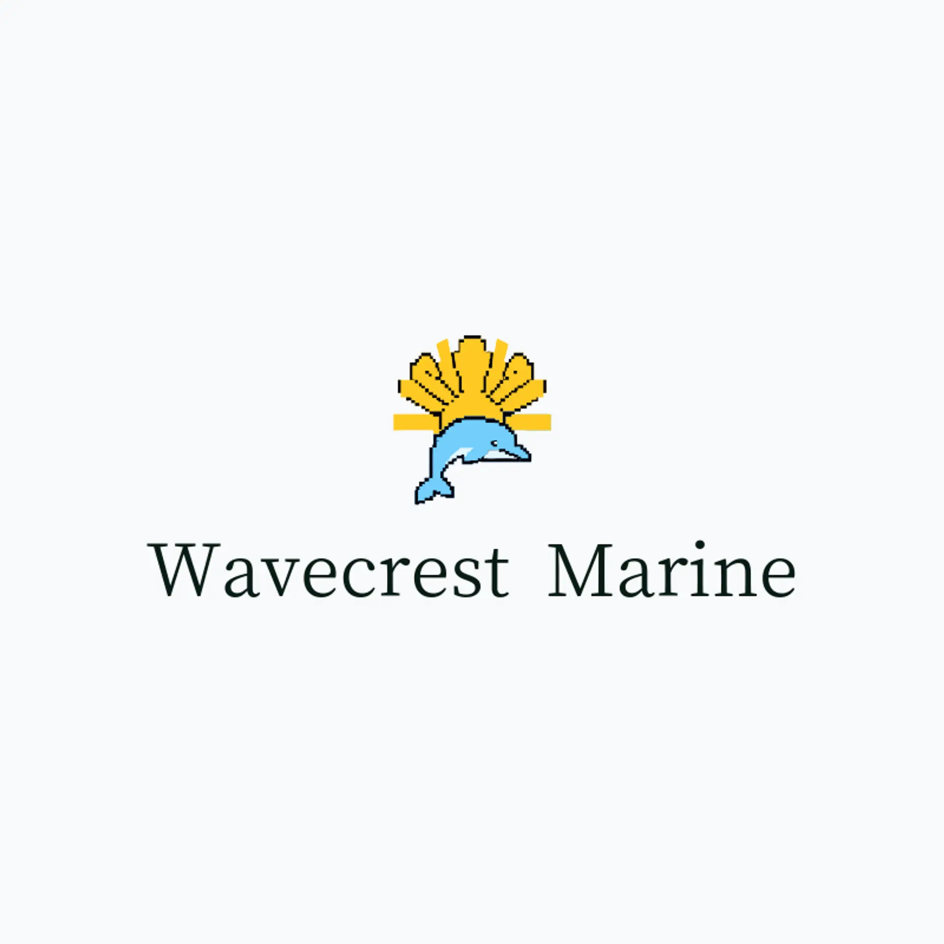 Wavecrest Marine logo for dolphin