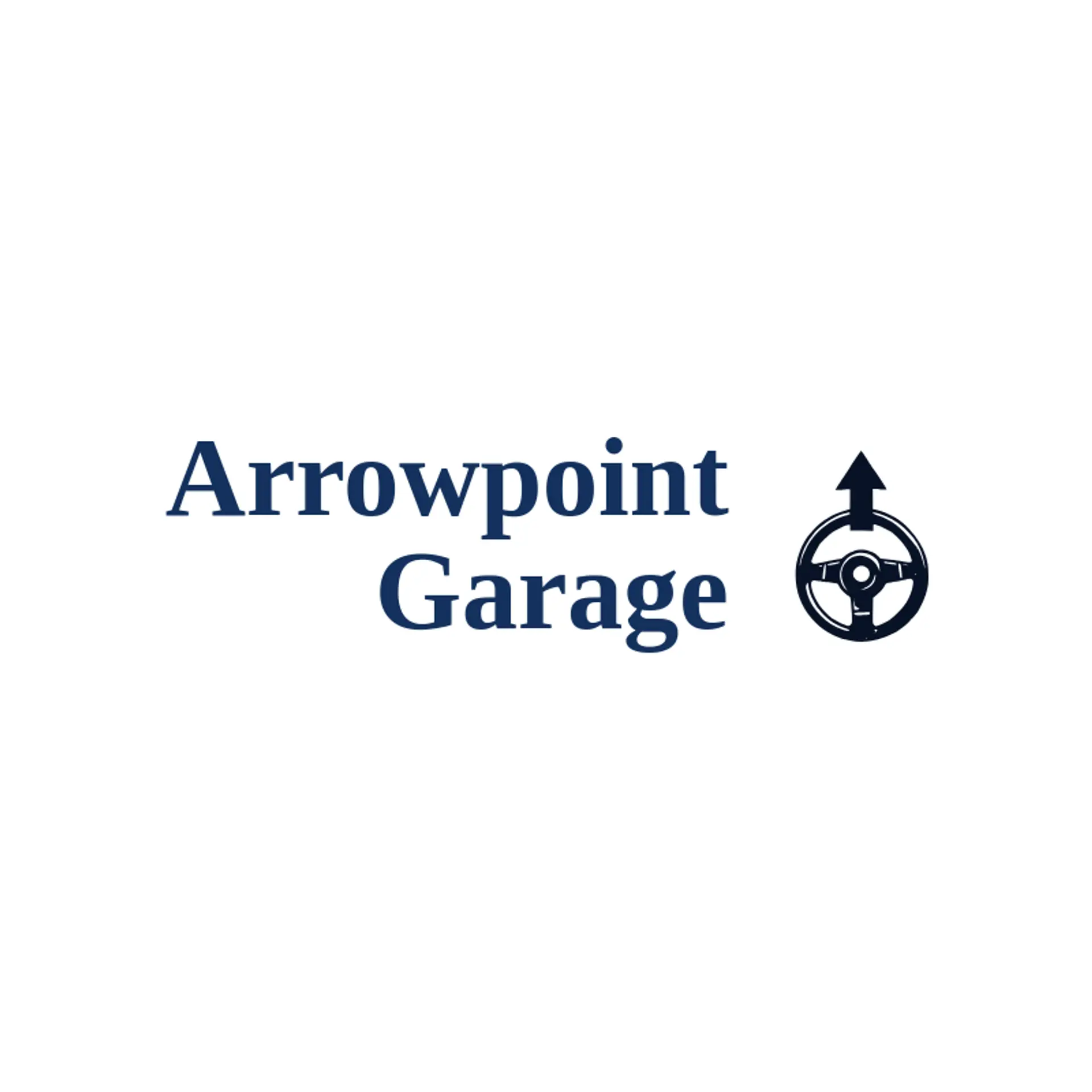 Arrowpoint Garage logo for steering wheel