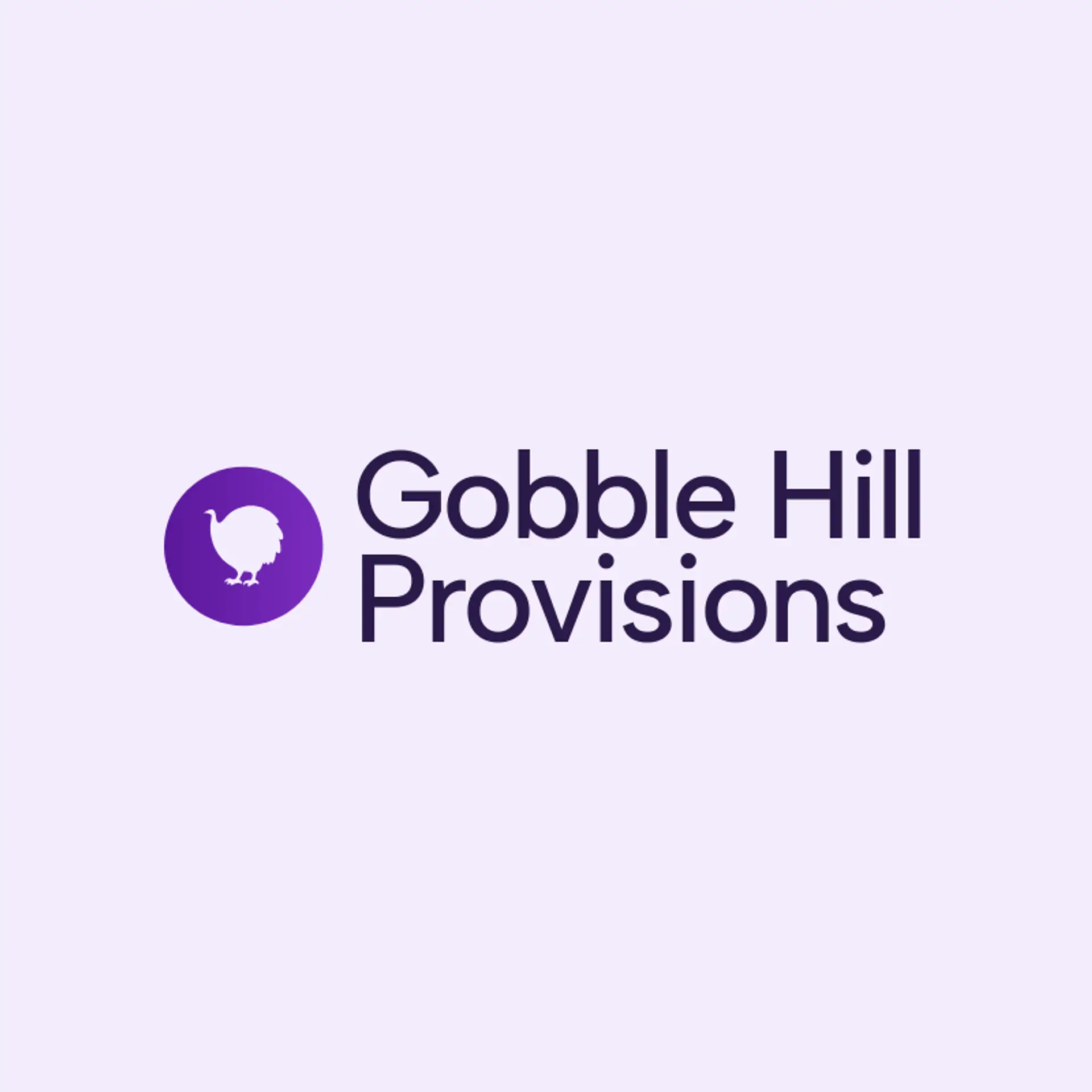 Gobble Hill Provisions logo for turkey