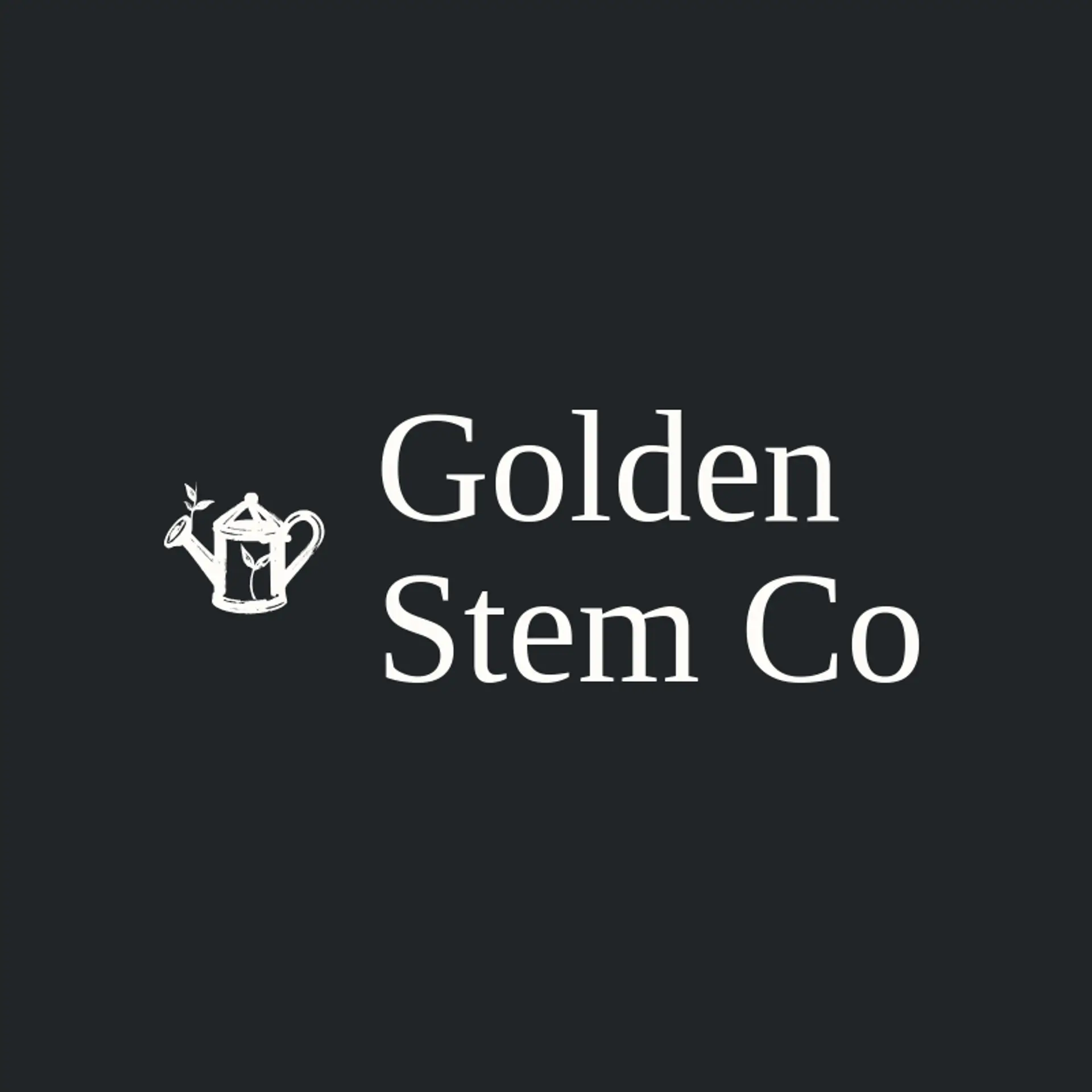 Golden Stem Co logo for greenhouse