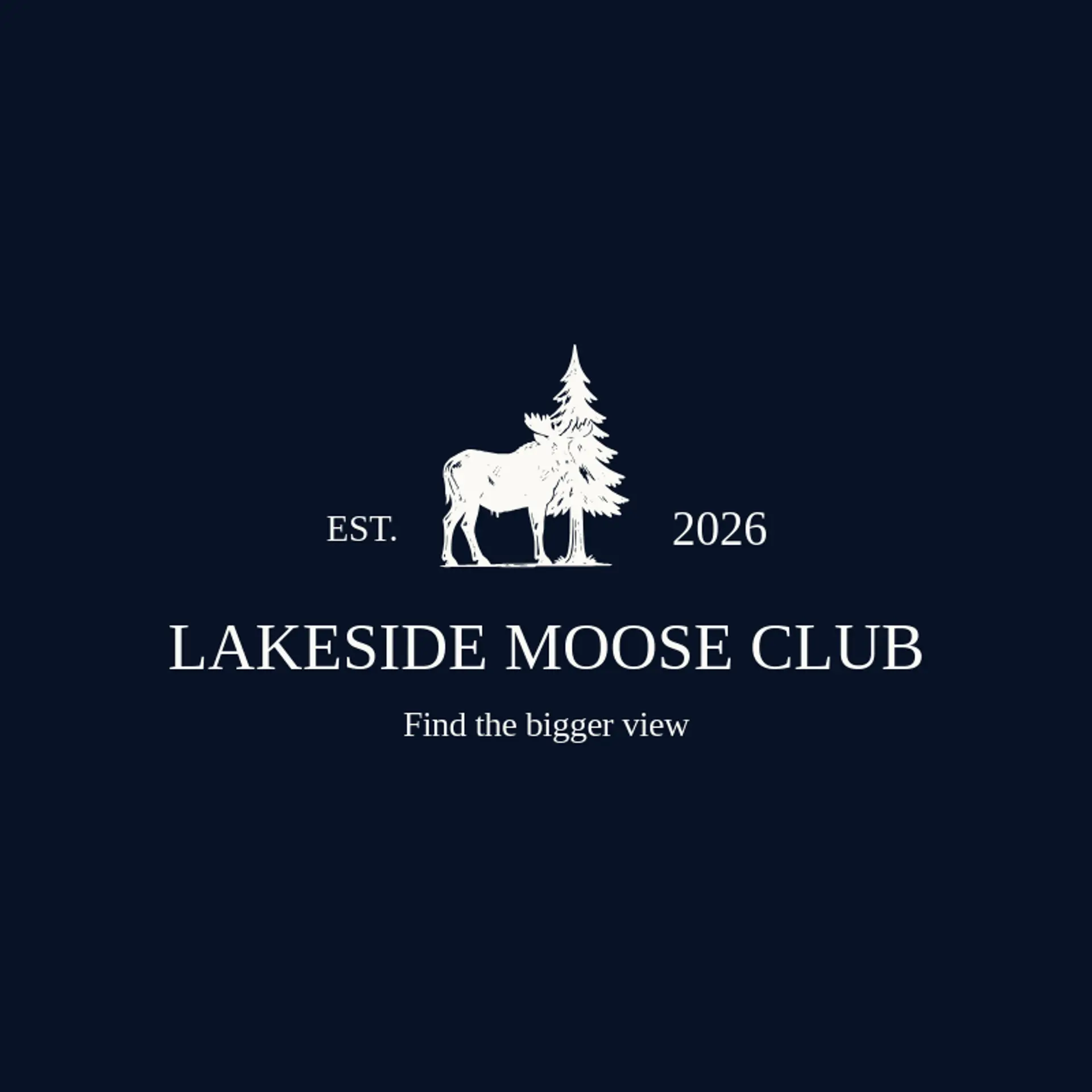 Lakeside Moose Club logo for moose