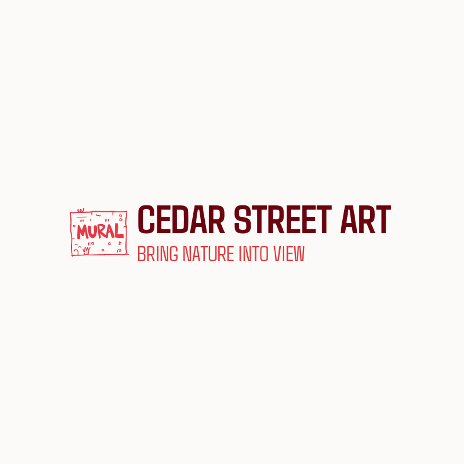 Cedar Street Art logo for mural