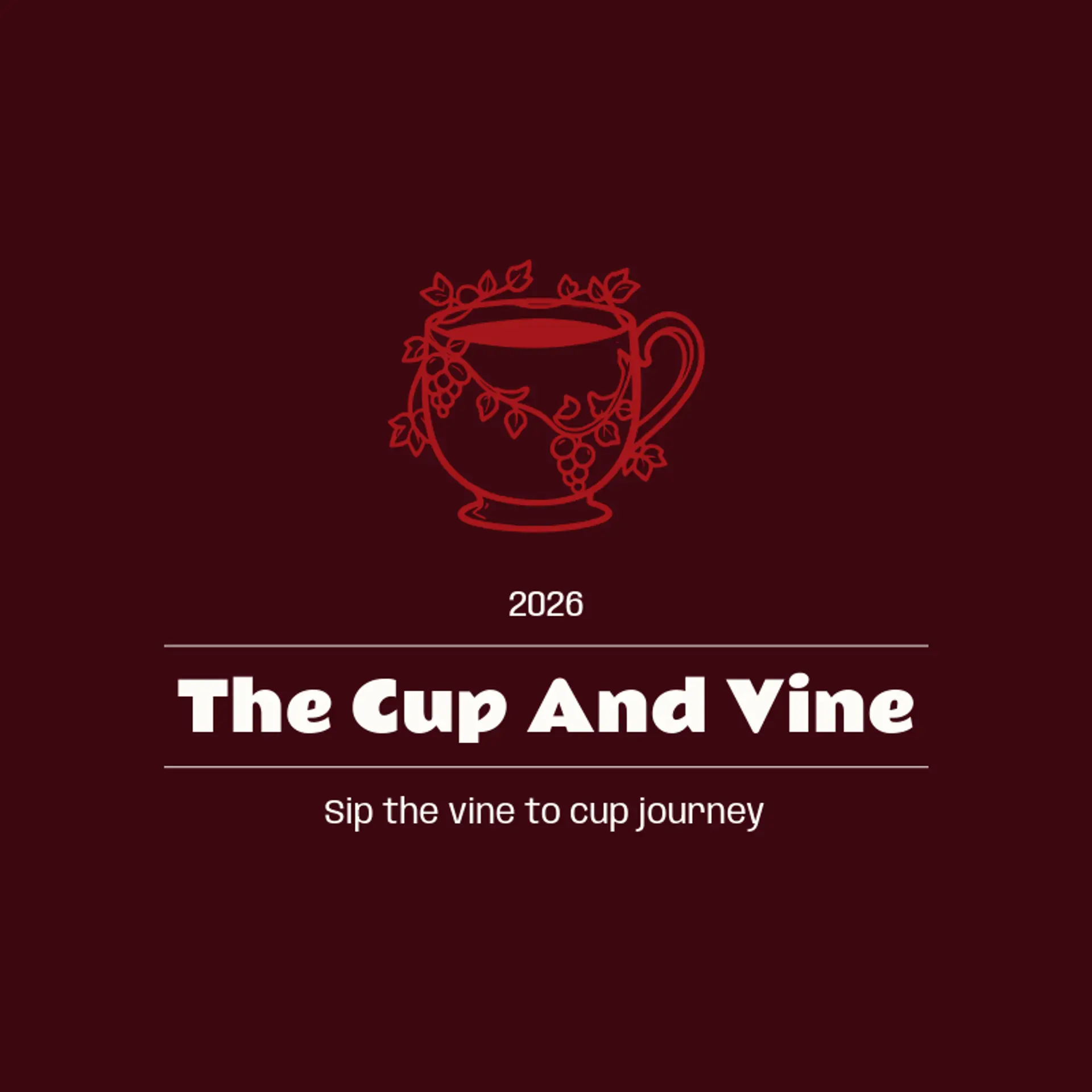 The Cup and Vine logo for coffee