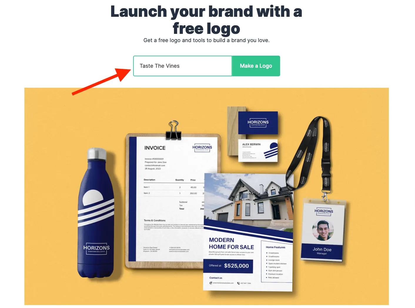 Type your business name here