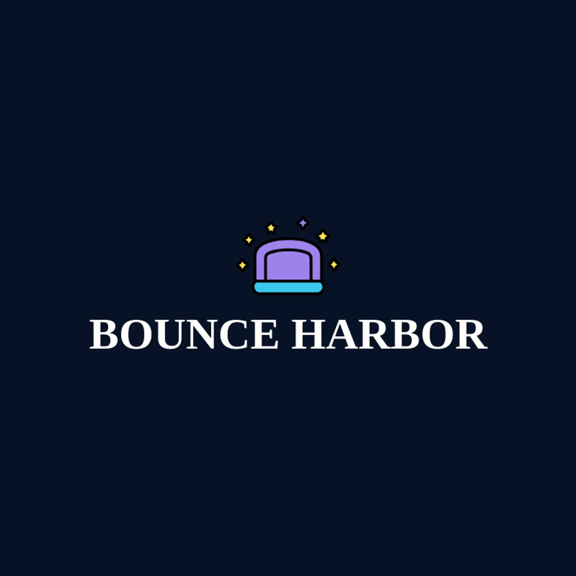Bounce Harbor logo for inflatable