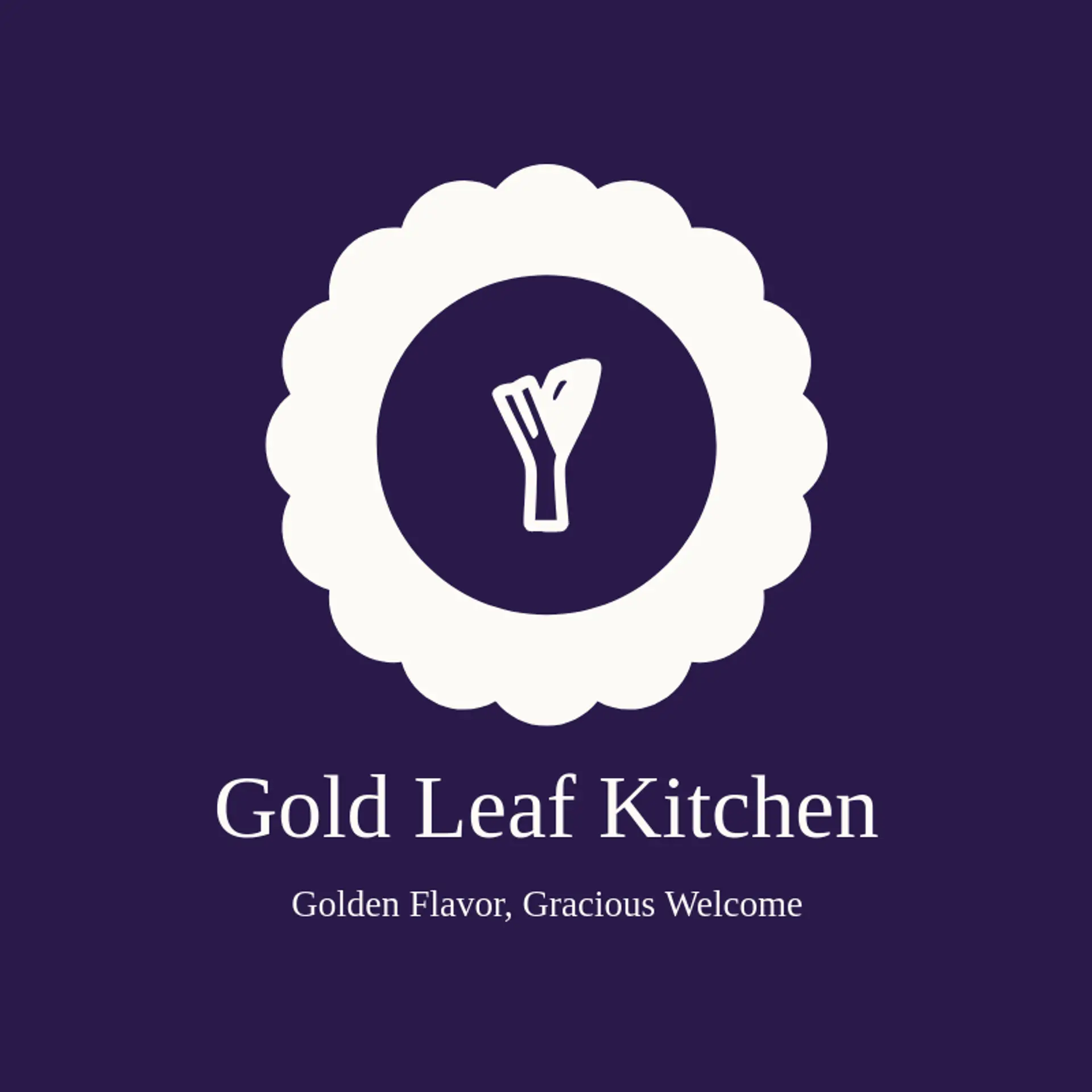 Gold Leaf Kitchen logo for chinese food