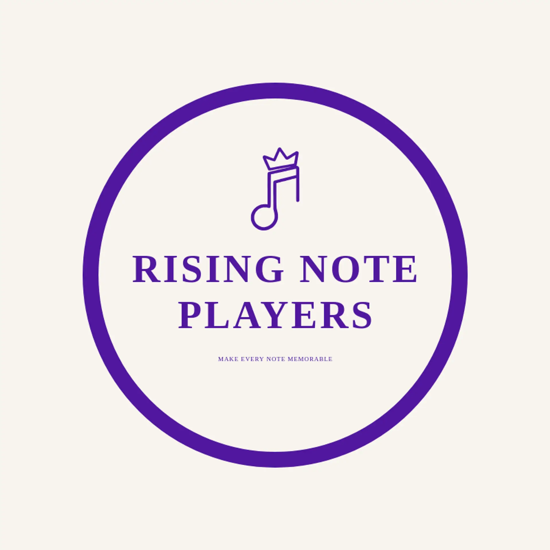 Rising Note Players logo for theatre