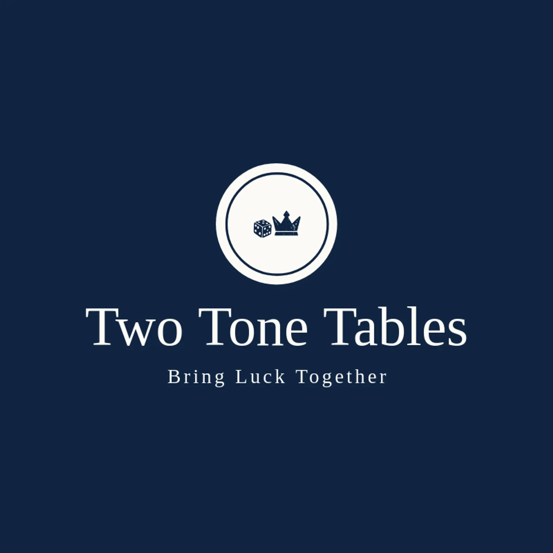 Two Tone Tables logo for dice