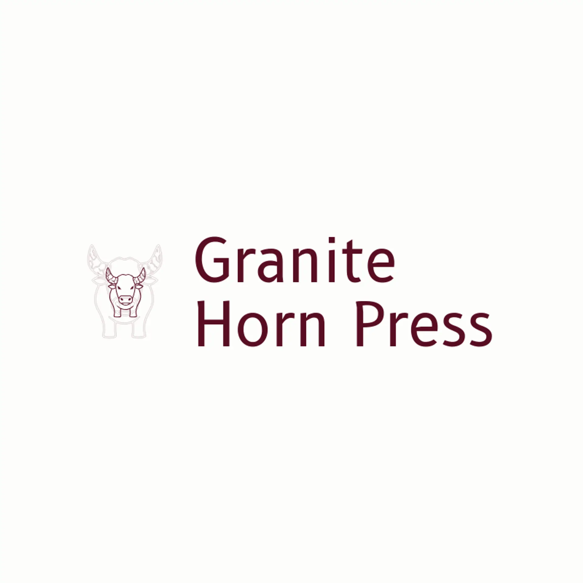 Granite Horn Press logo for bull