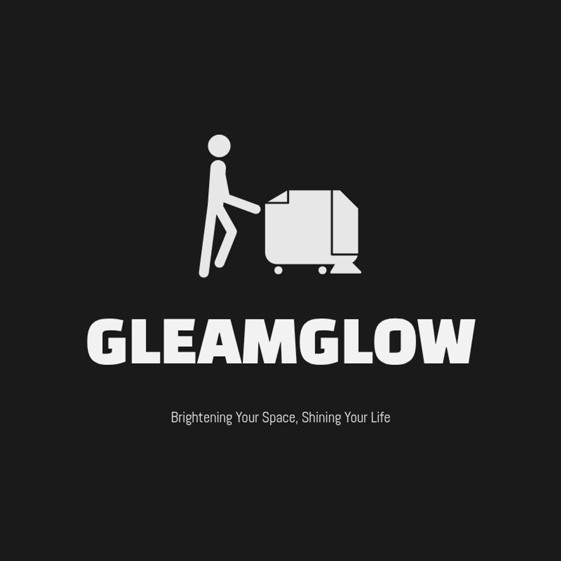 GleamGlow logo for blg cleaning service