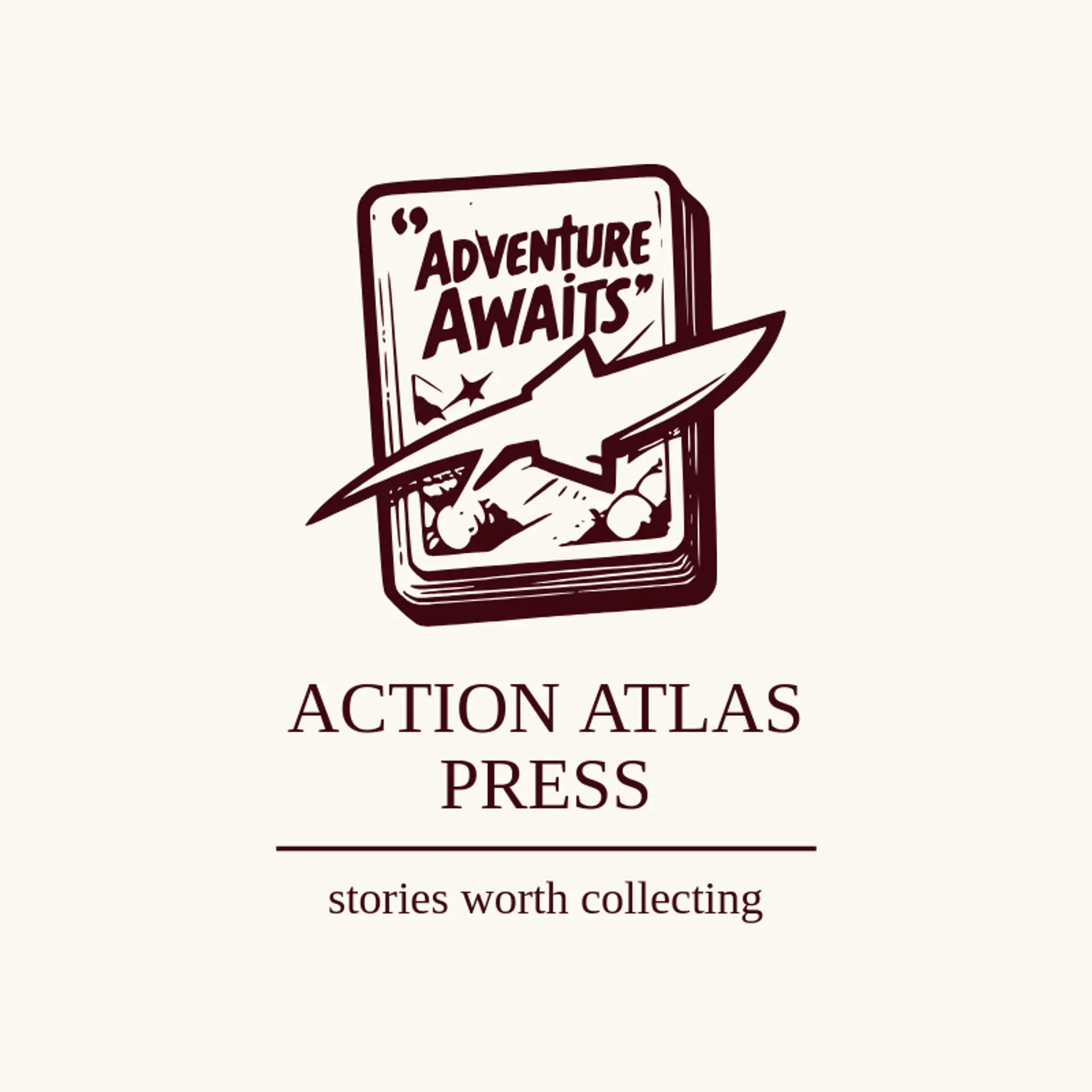 Action Atlas Press logo for comic book