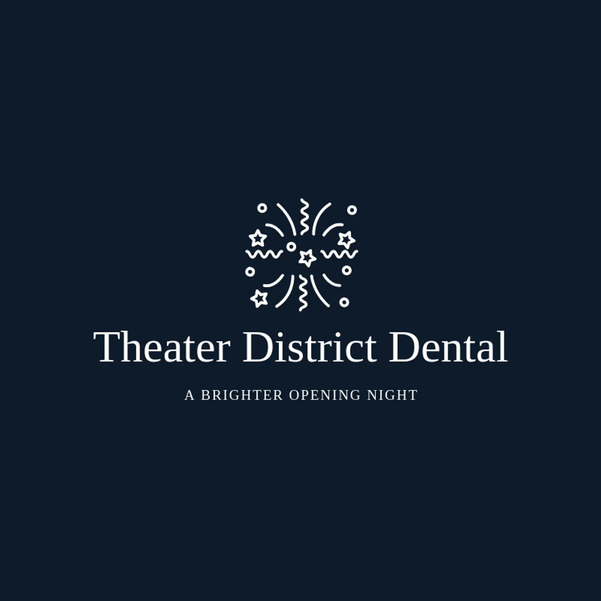 Theater District Dental logo for broadway
