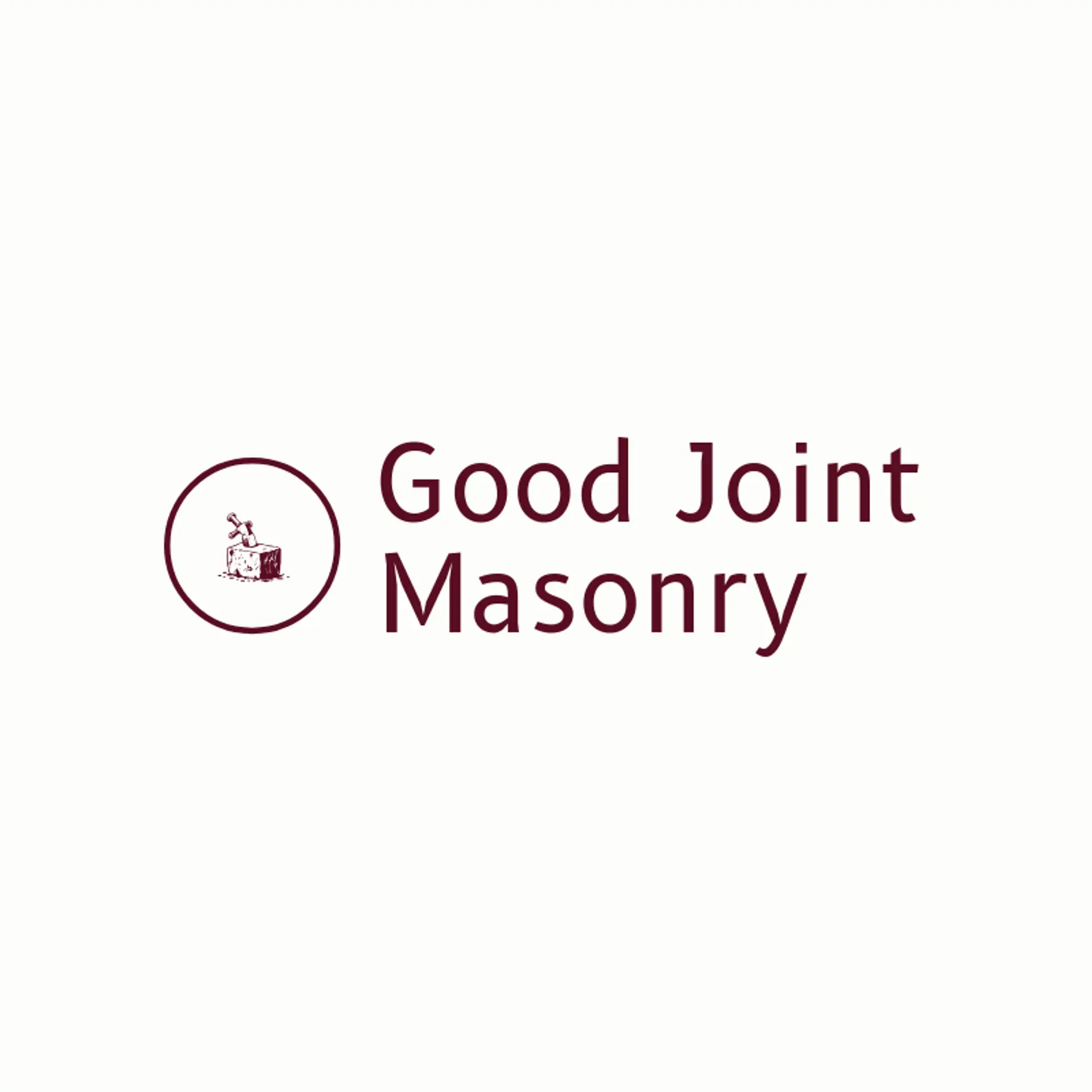 Good Joint Masonry logo for mason