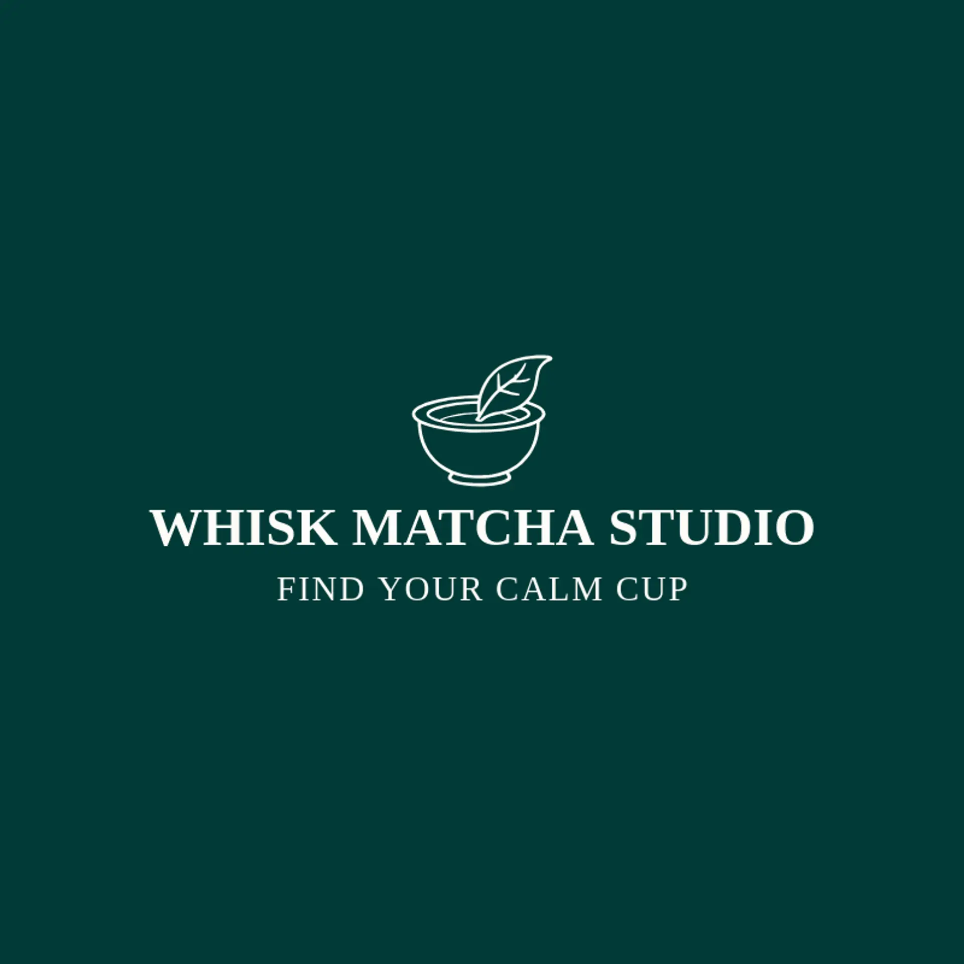 Whisk Matcha Studio logo for matcha