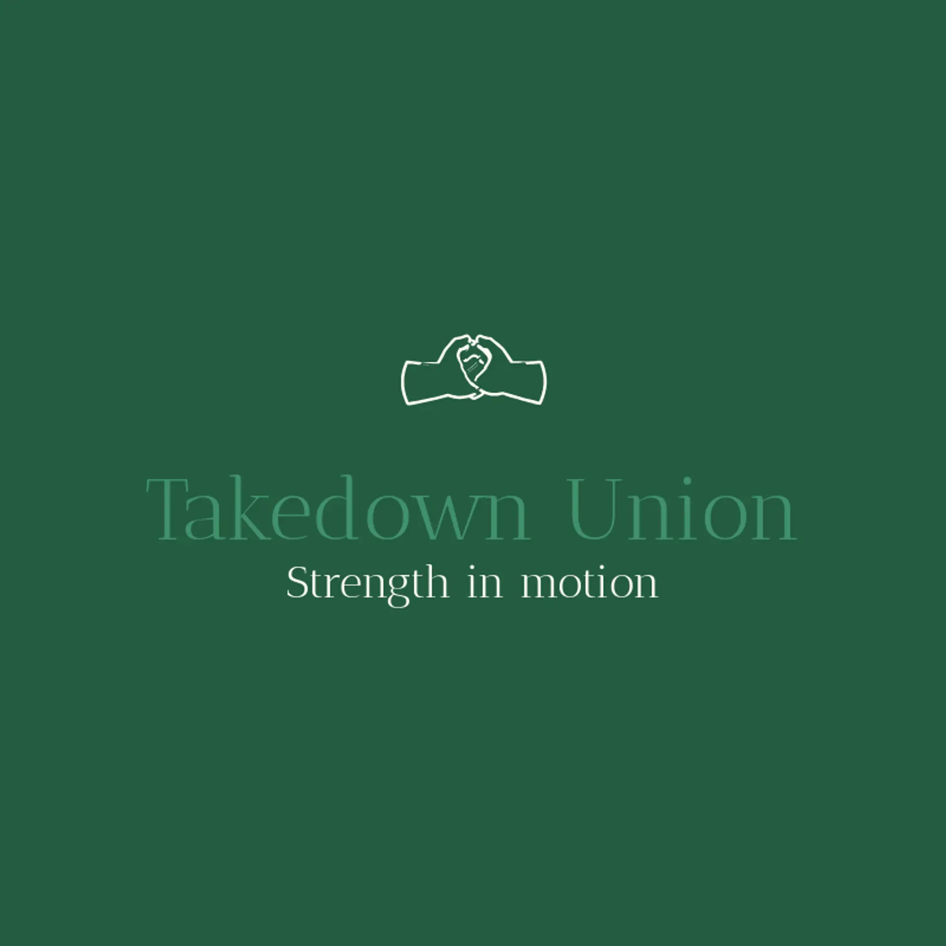 Takedown Union logo for wrestling