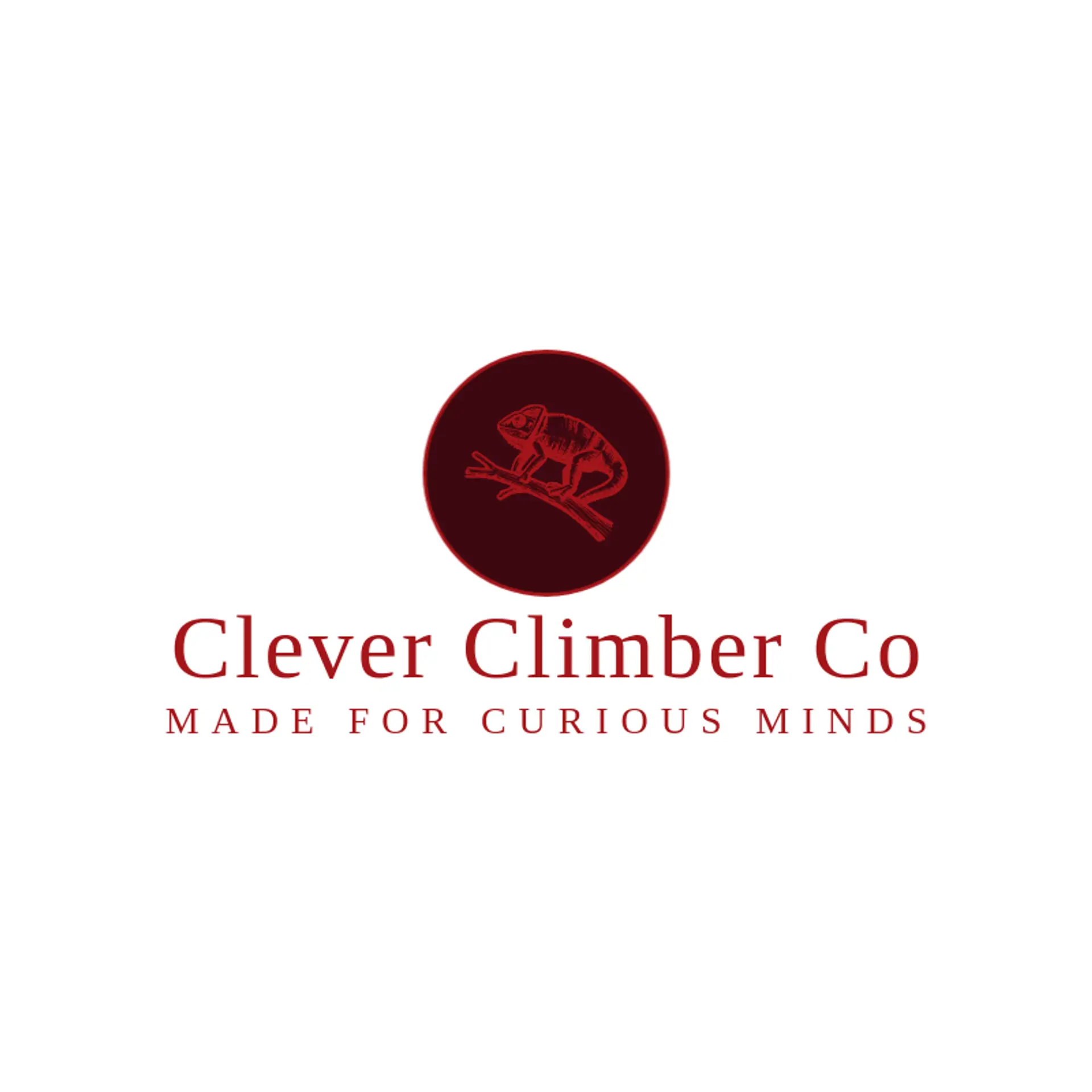 Clever Climber Co logo for chameleon