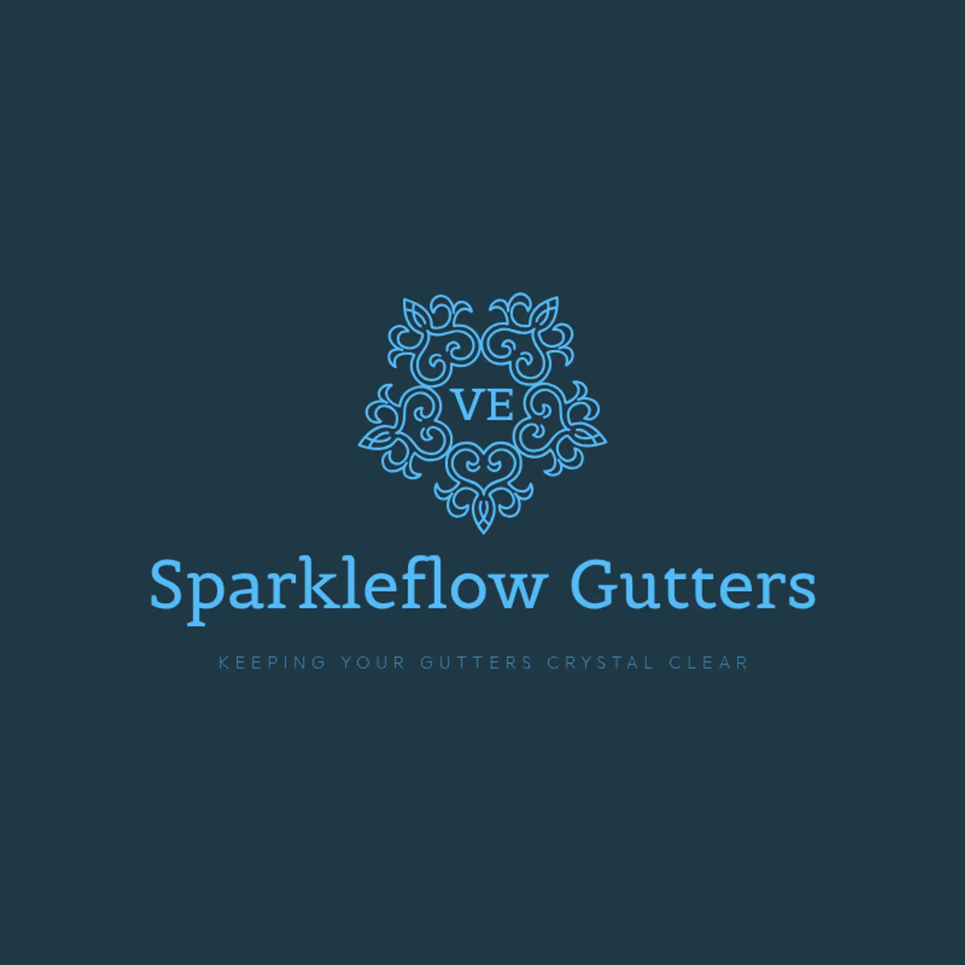 Crystal Flow Gutters logo for gutter cleaning