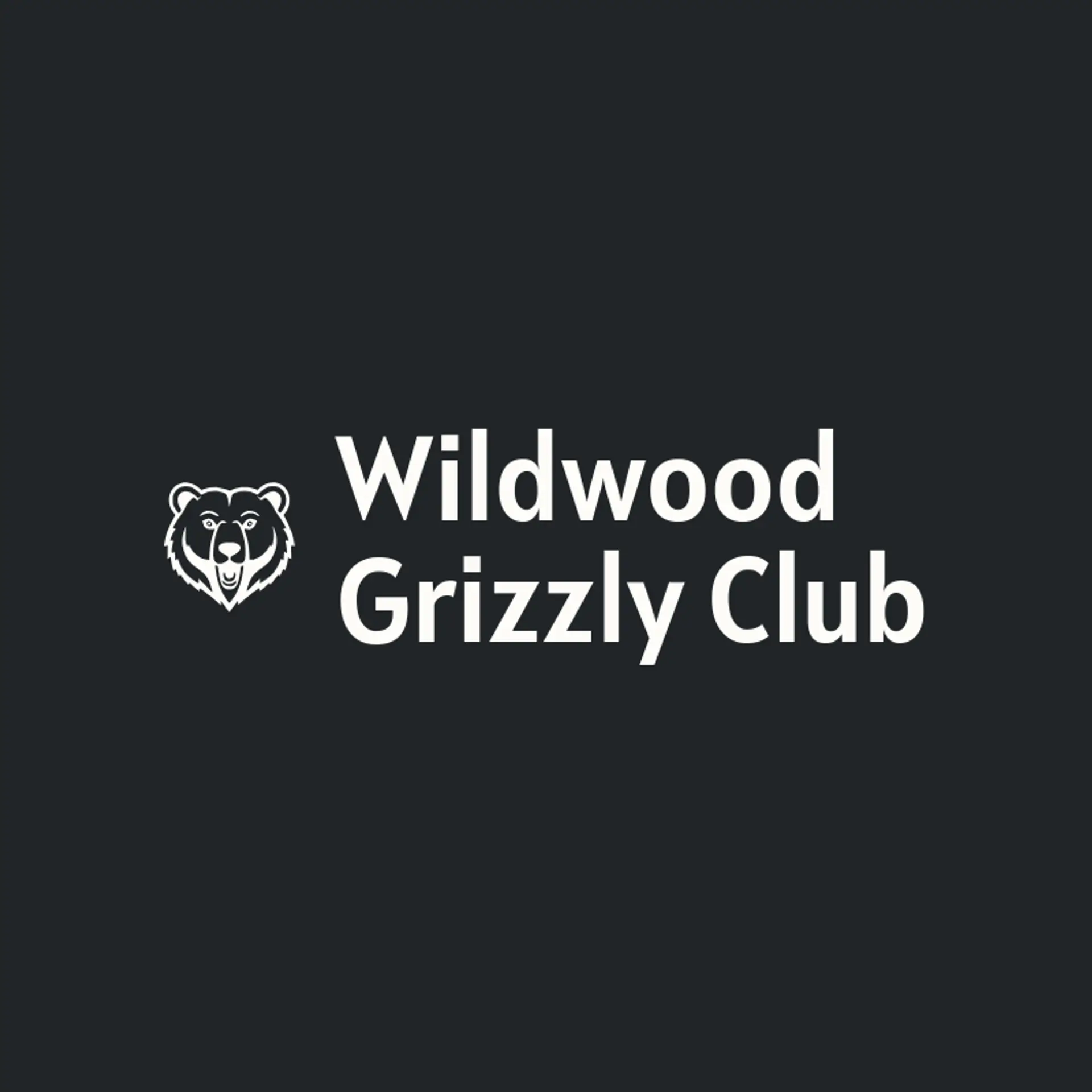 Wildwood Grizzly Club logo for grizzly