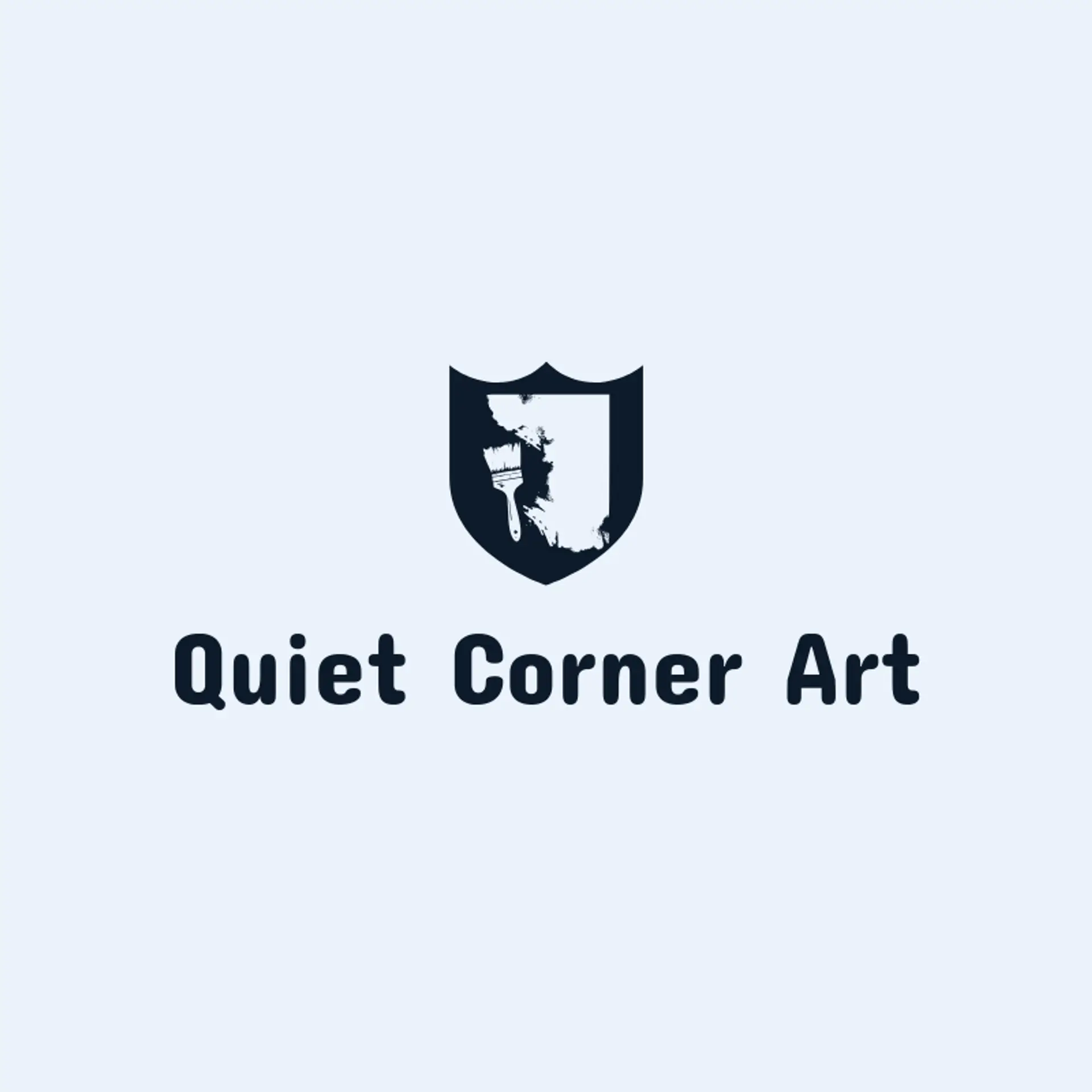 Quiet Corner Art logo for mural