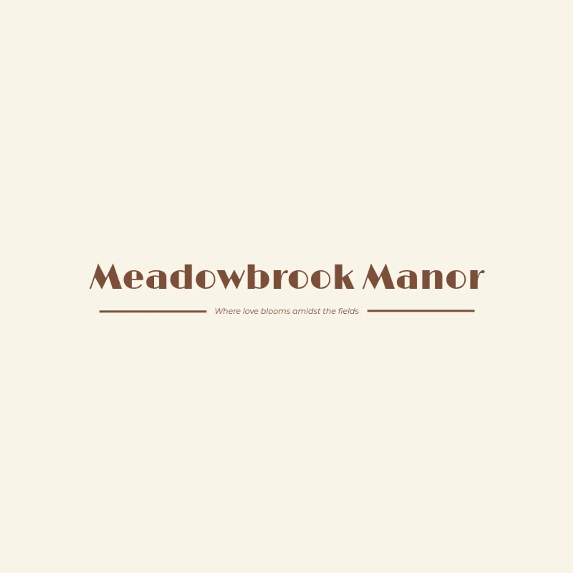 Meadowview Manor logo for farm wedding venue