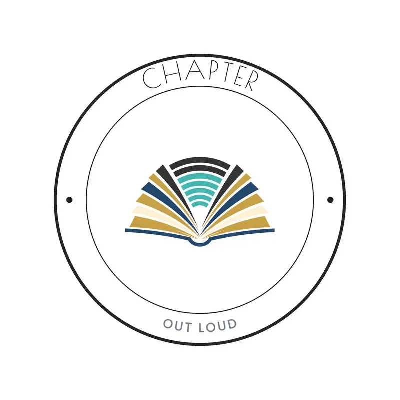 Open book and sound waves podcast logo