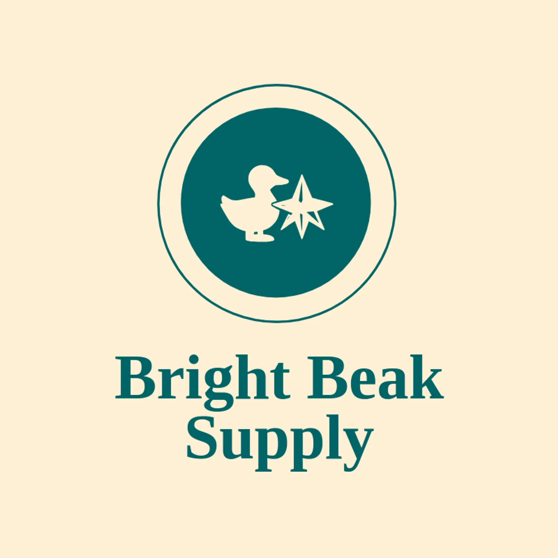 Bright Beak Supply logo for duck