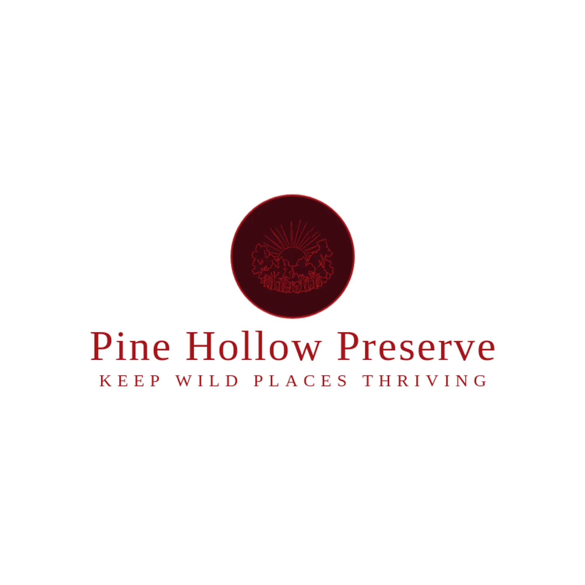 Pine Hollow Preserve logo for forest