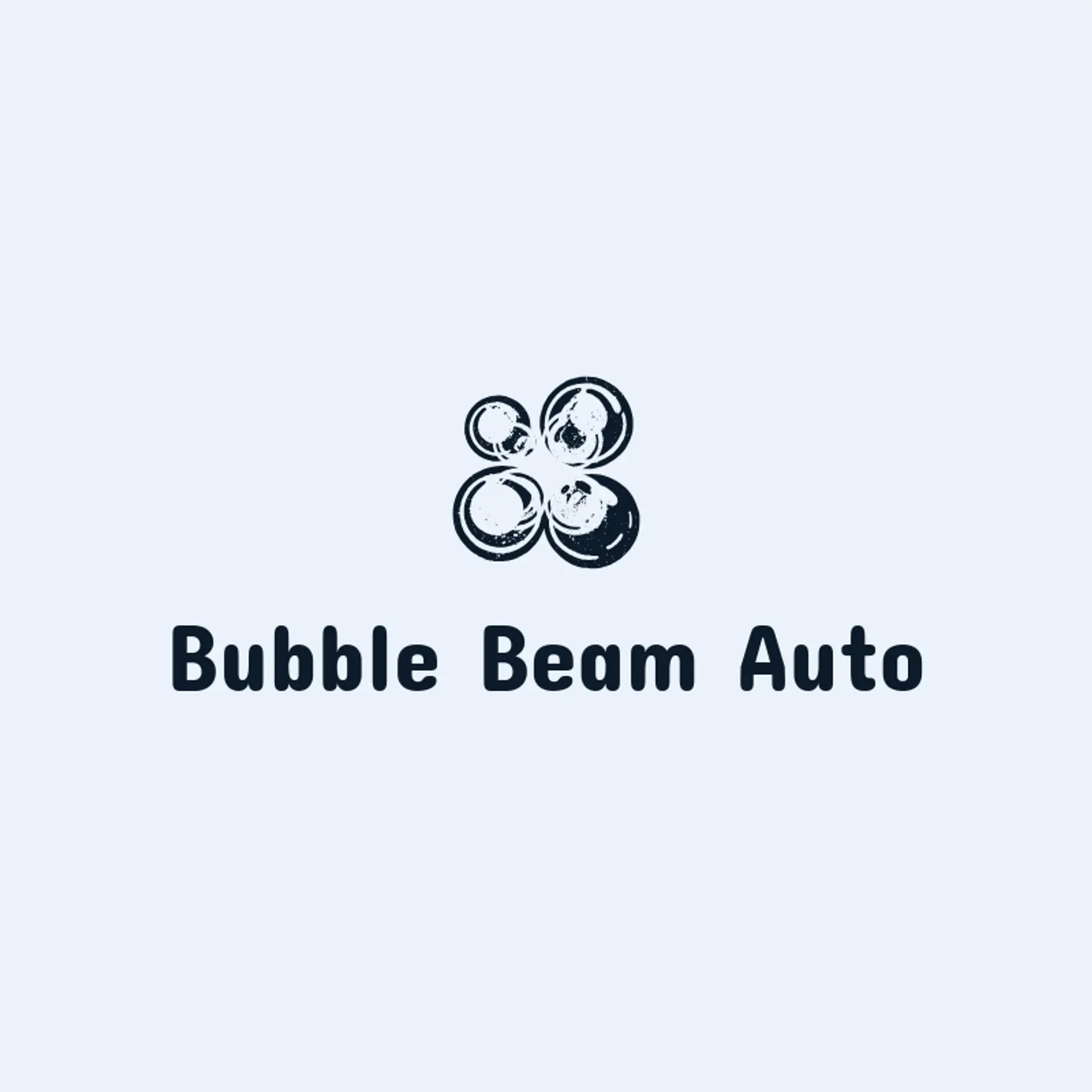 Bubble Beam Auto logo for car wash