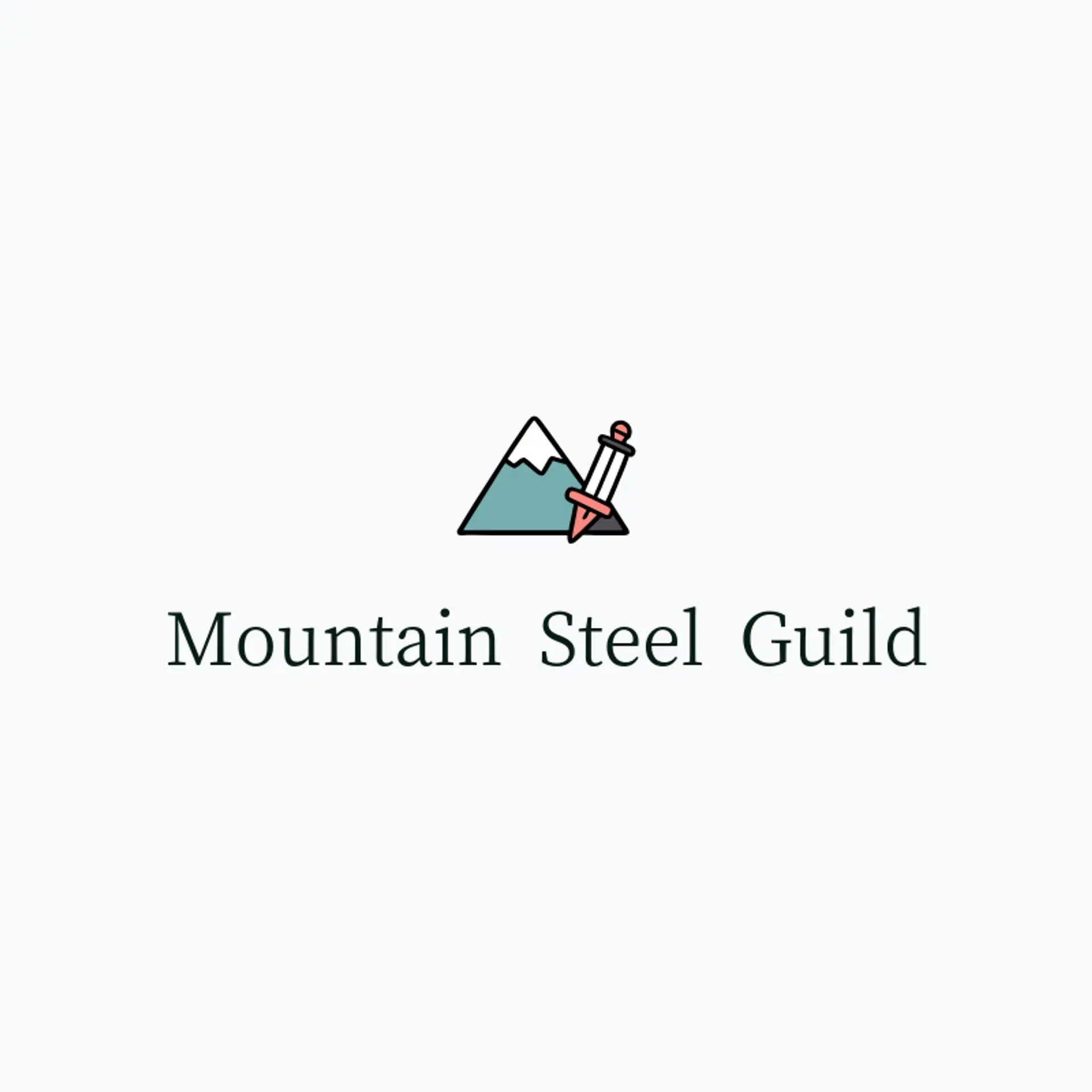 Mountain Steel Guild logo for sword