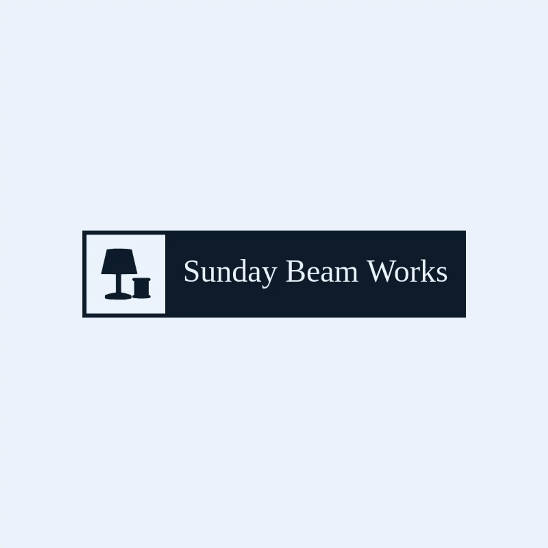 Sunday Beam Works logo for lamp