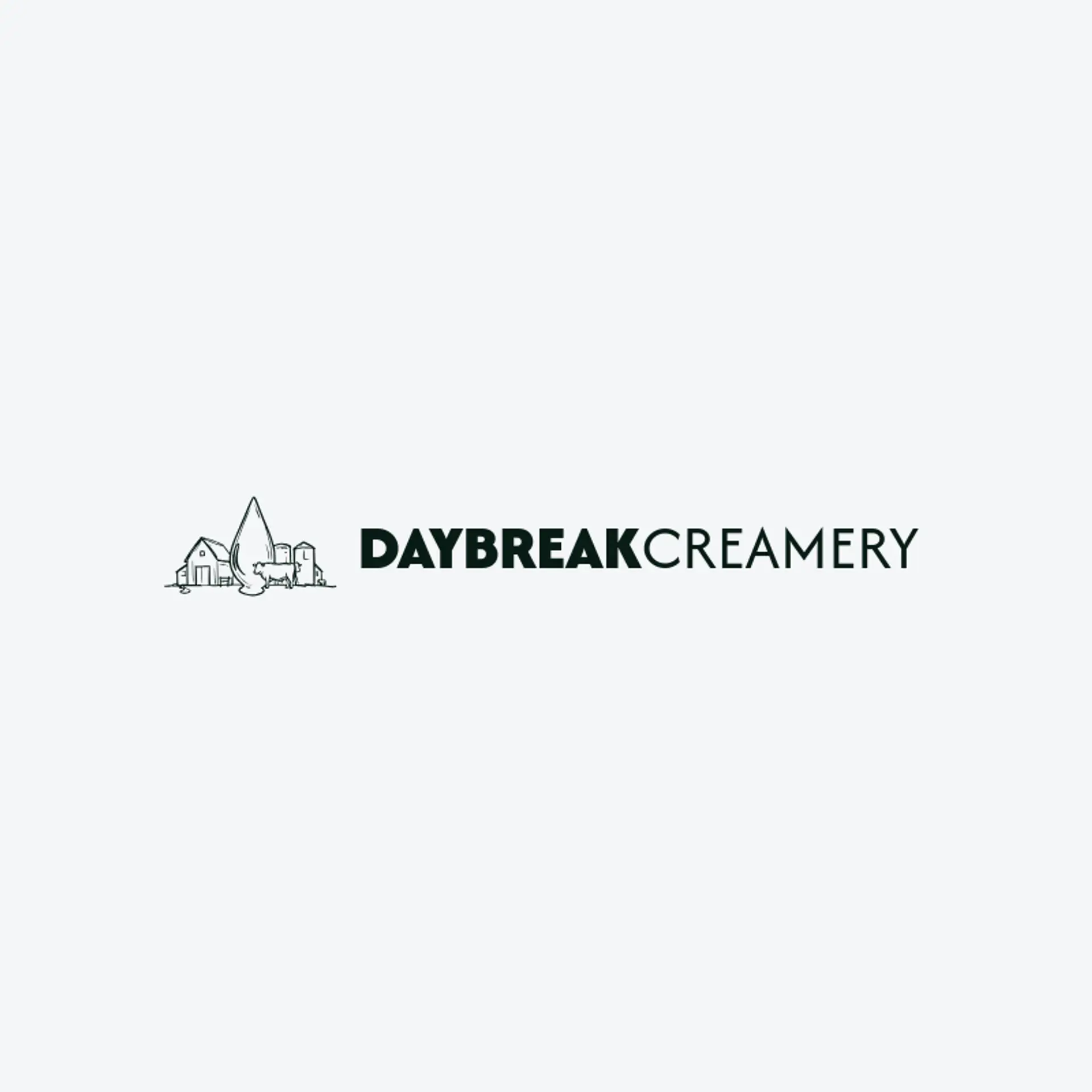 Daybreak Creamery logo for dairy farm