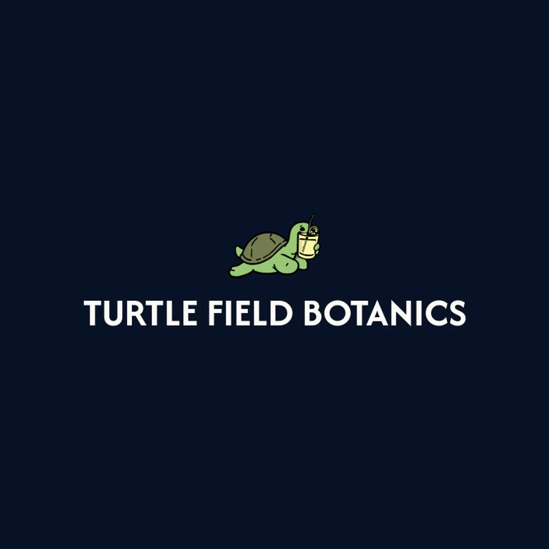 Turtle Field Botanics logo for turtle