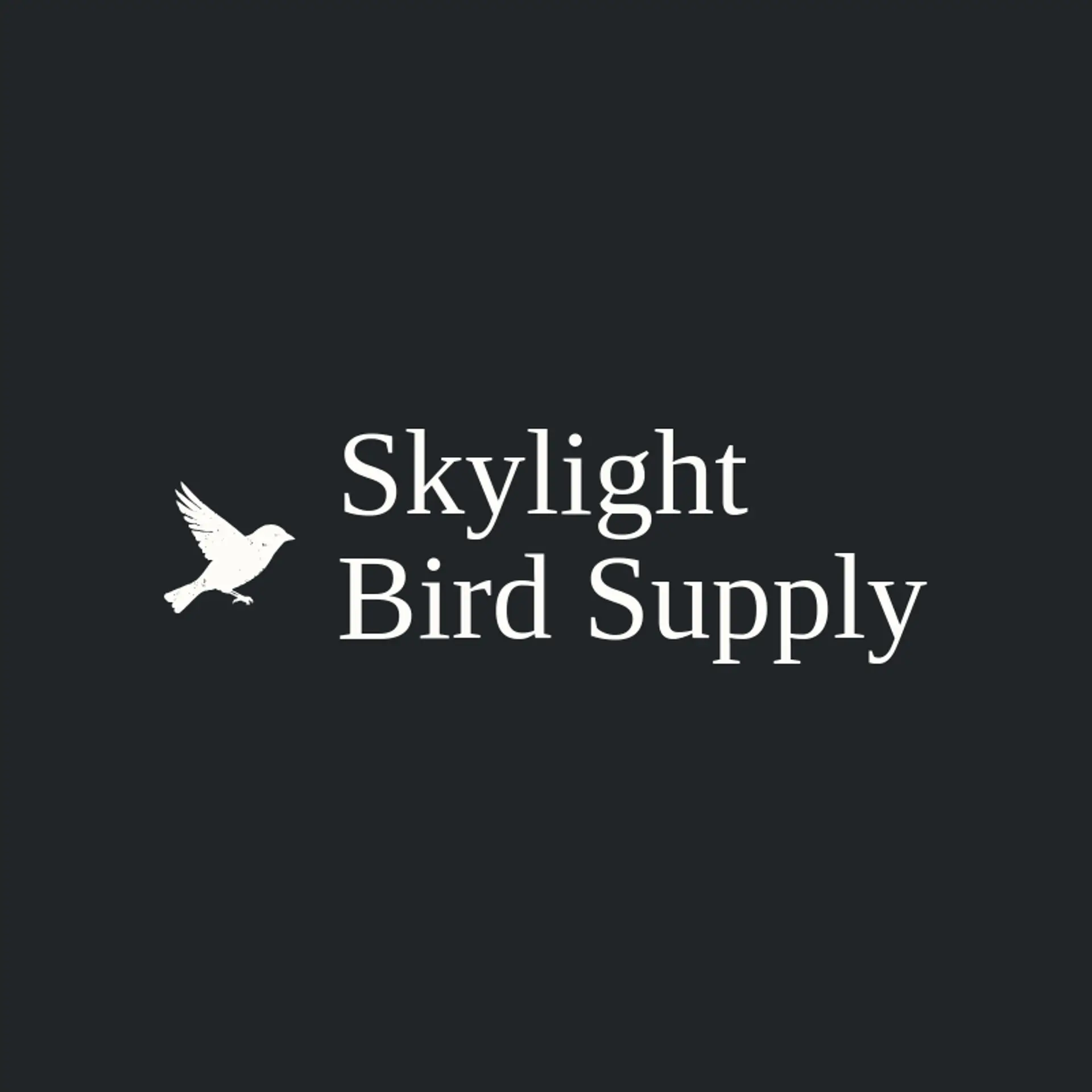 Skylight Bird Supply logo for sparrow