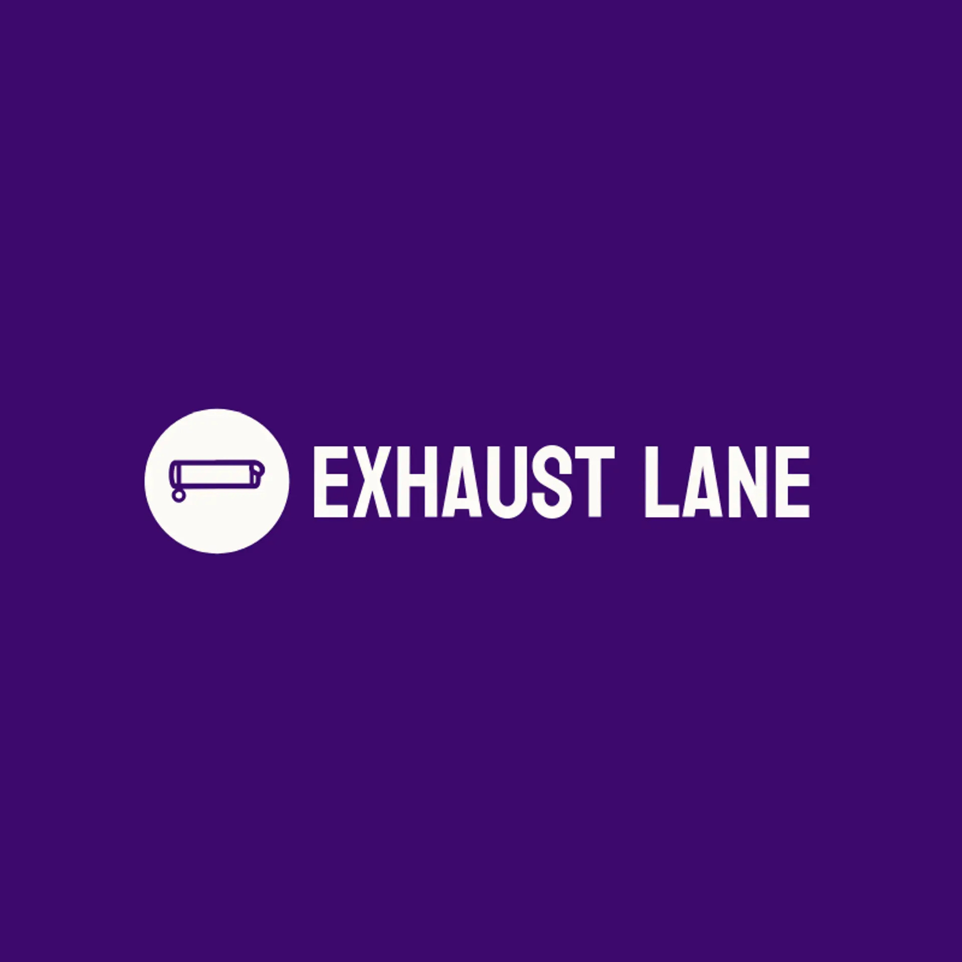 Exhaust Lane logo for motor shop