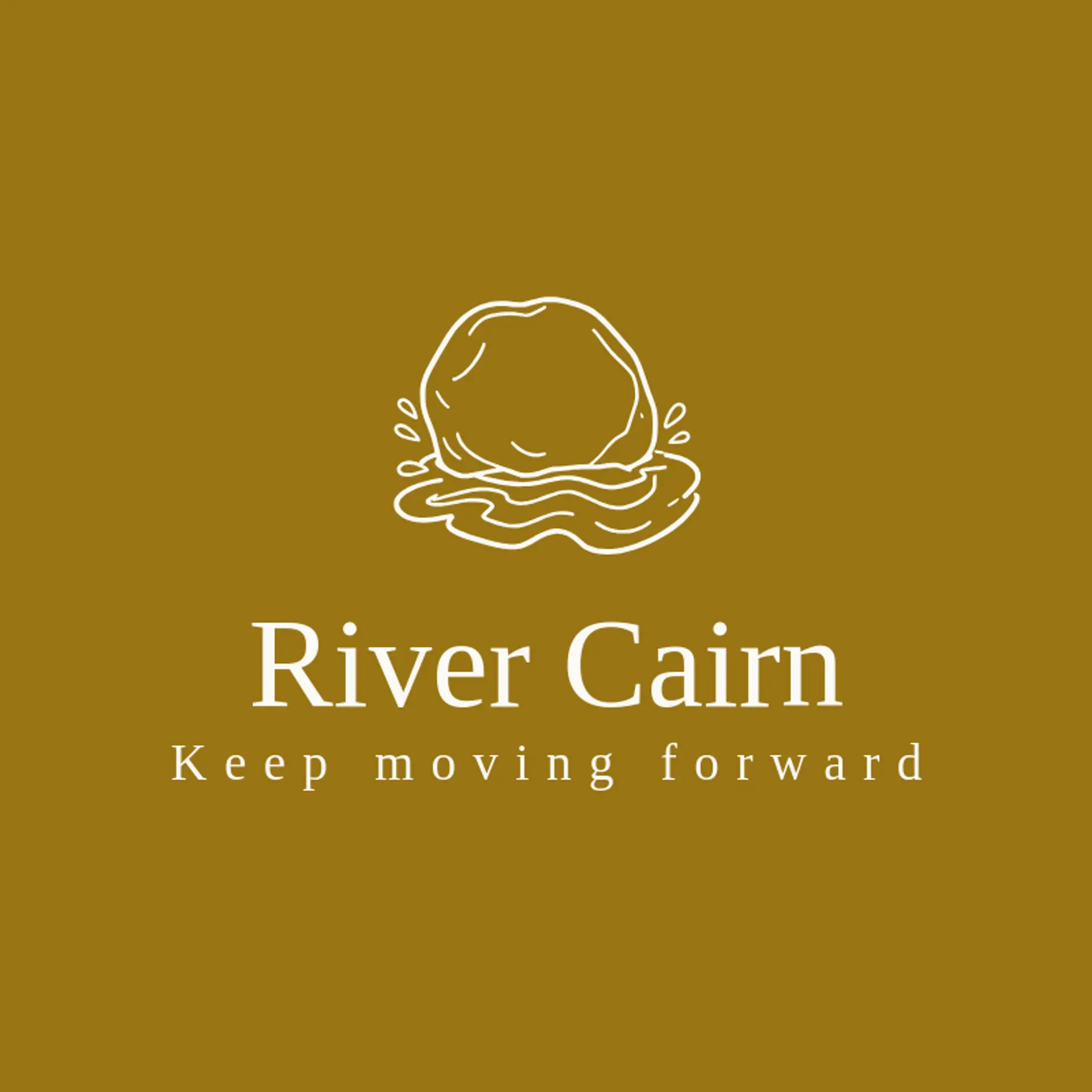 River Cairn logo for stone