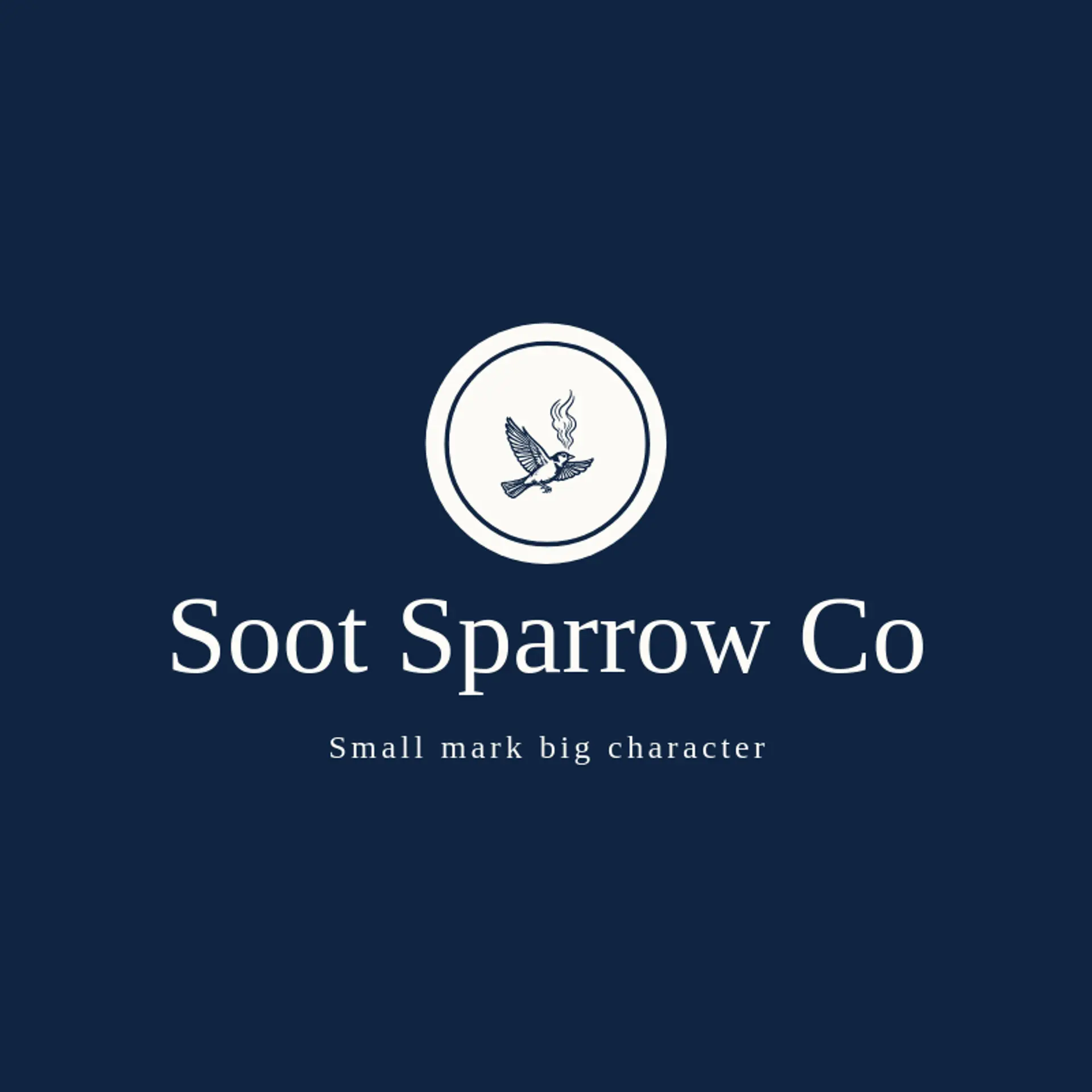Soot Sparrow Co logo for smoke