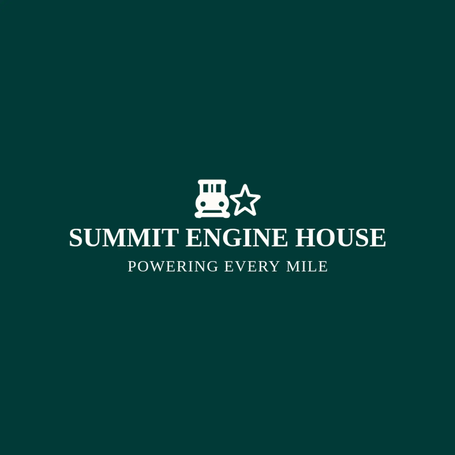 Summit Engine House logo for railroad