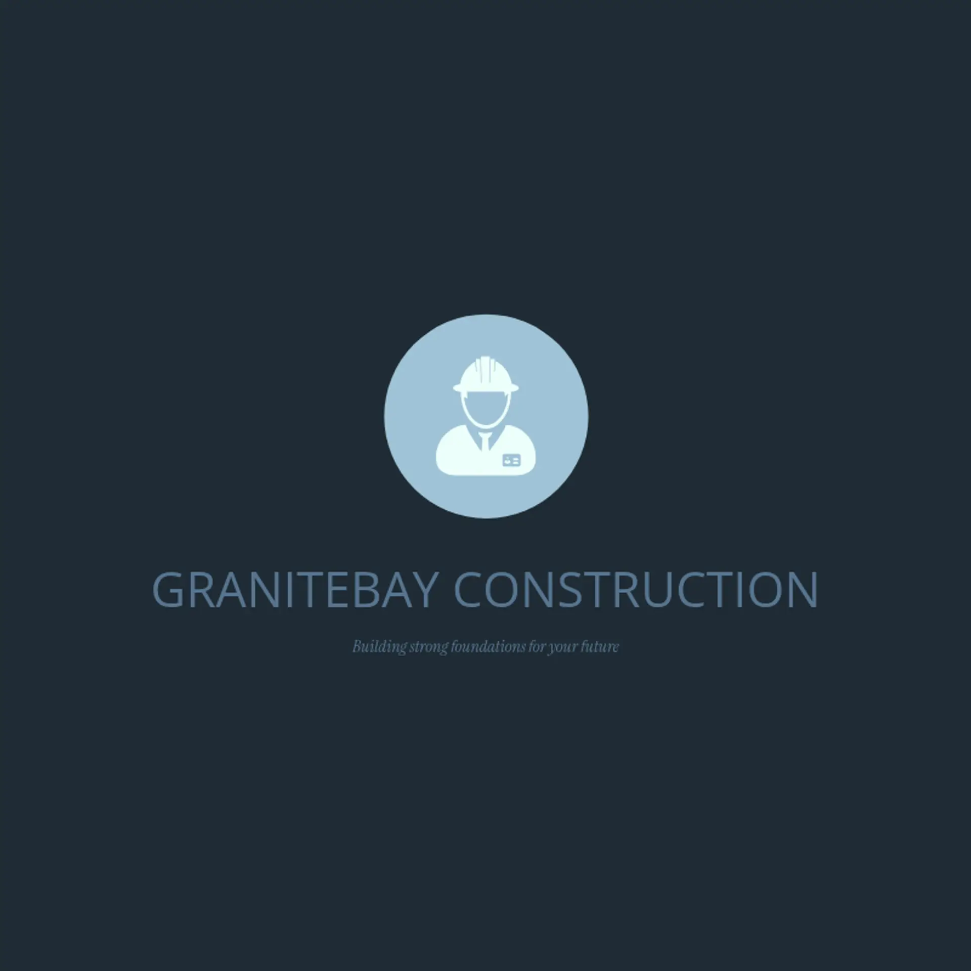 GraniteBay Construction logo for construction business
