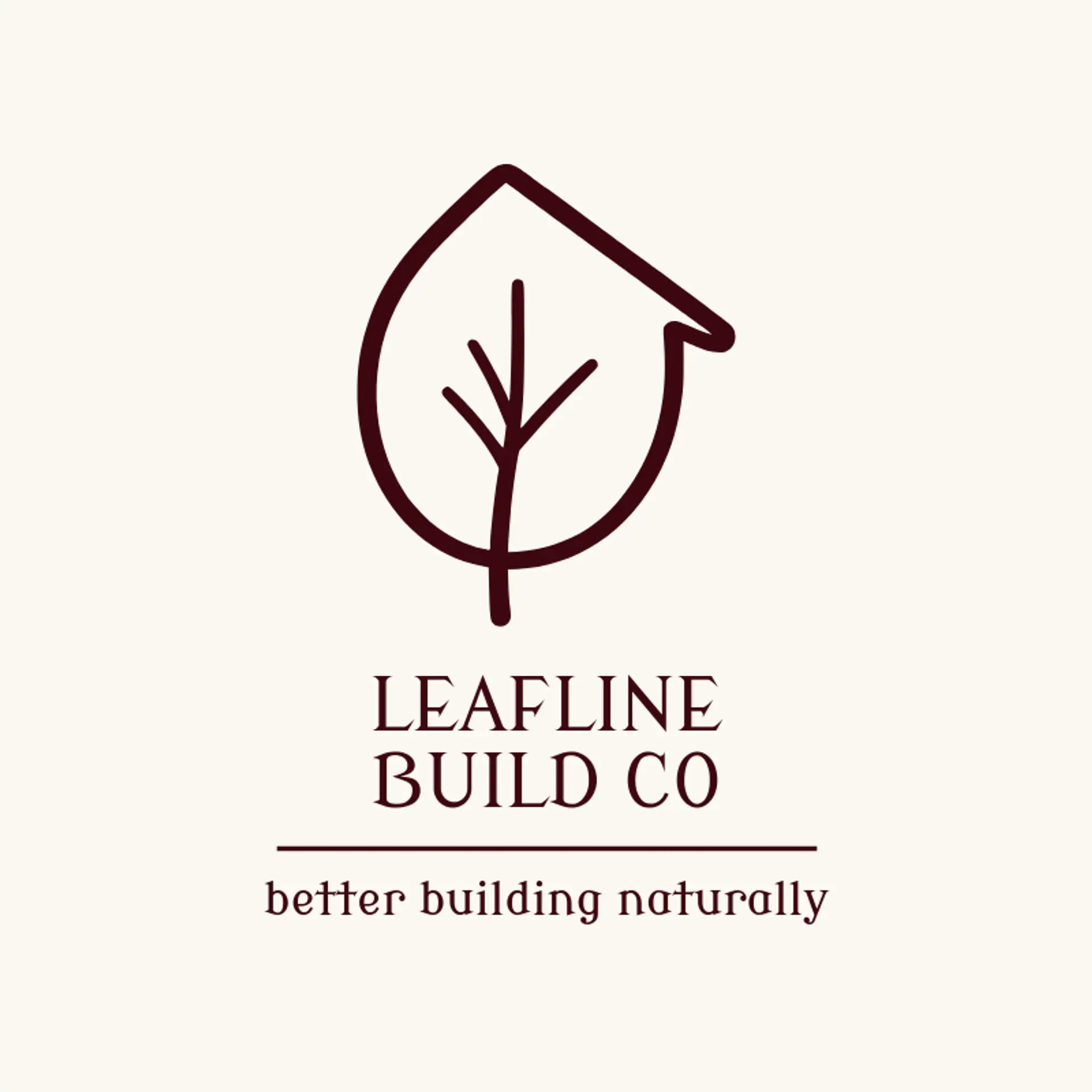 Leafline Build Co logo for build