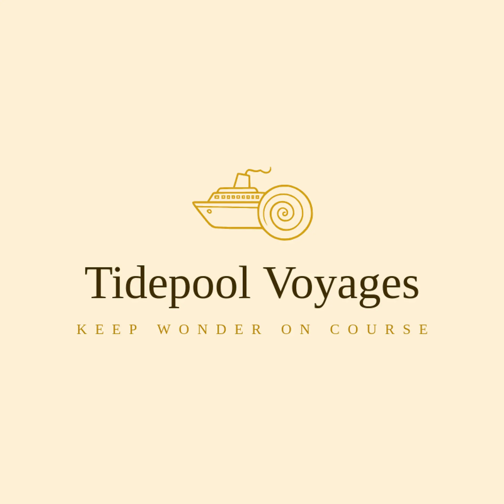 Tidepool Voyages logo for cruise ship