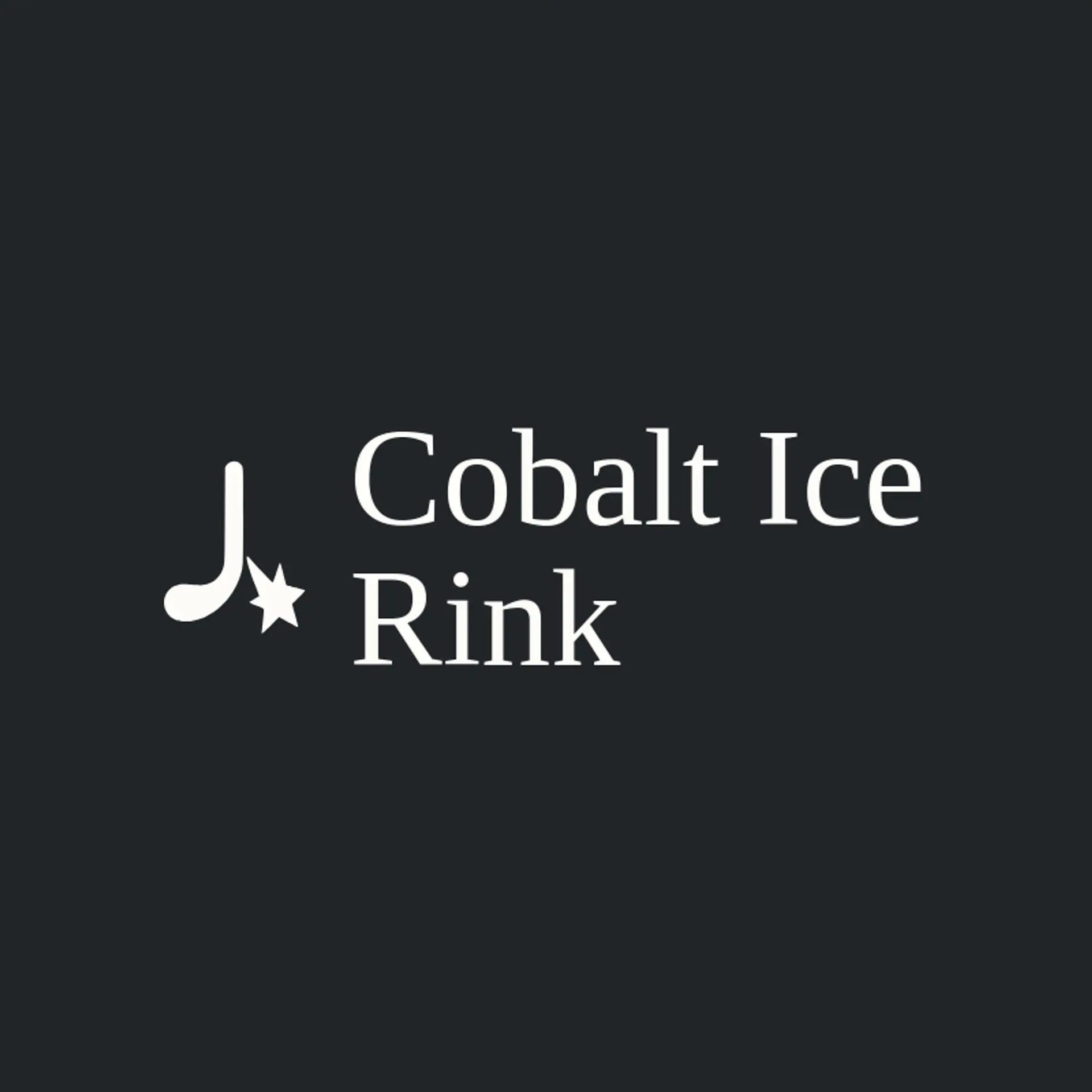 Cobalt Ice Rink logo for hockey stick