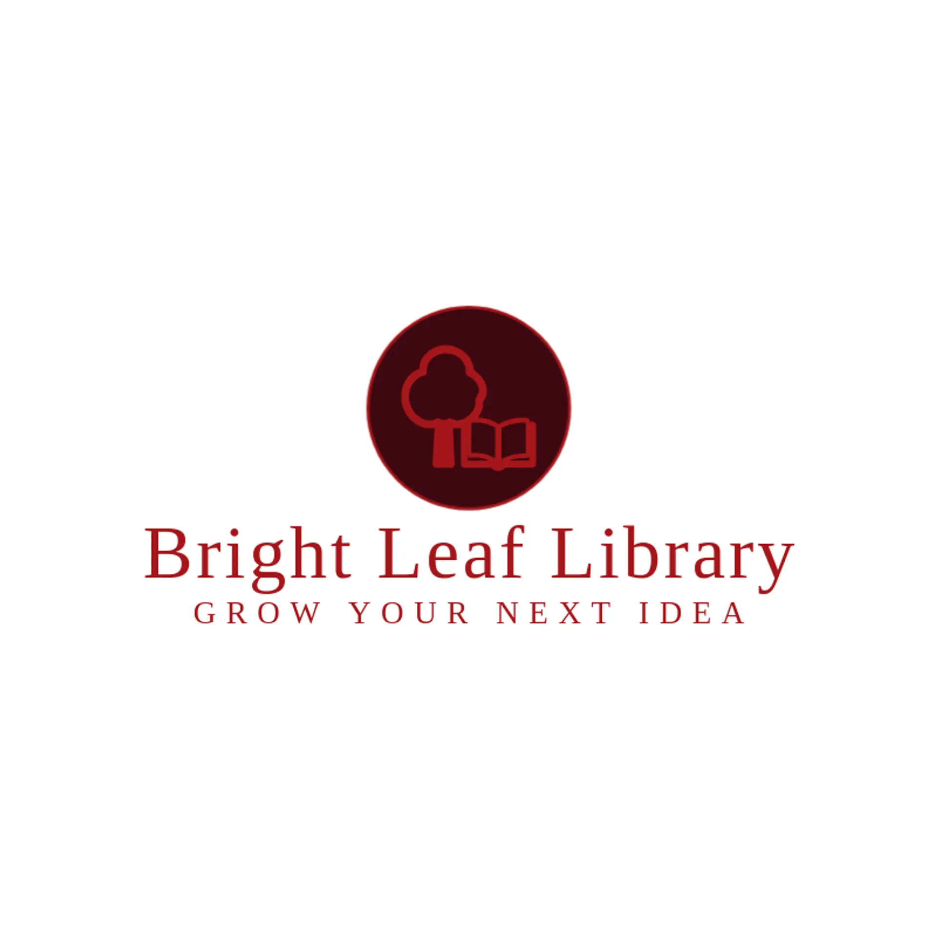 Bright Leaf Library logo for library