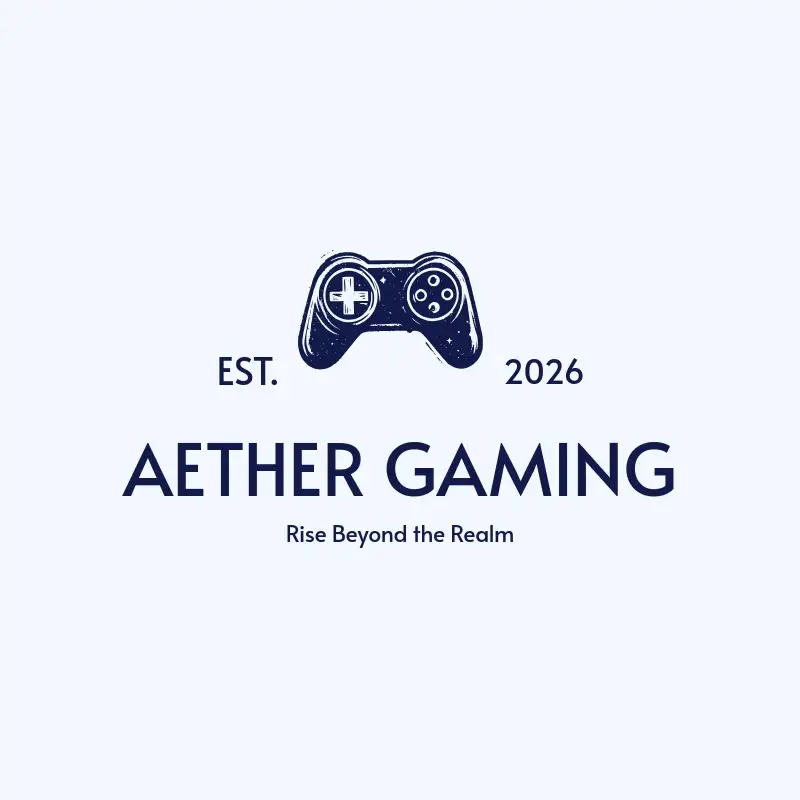 The YouTube name Aether Gaming as a branded logo with a single color icon