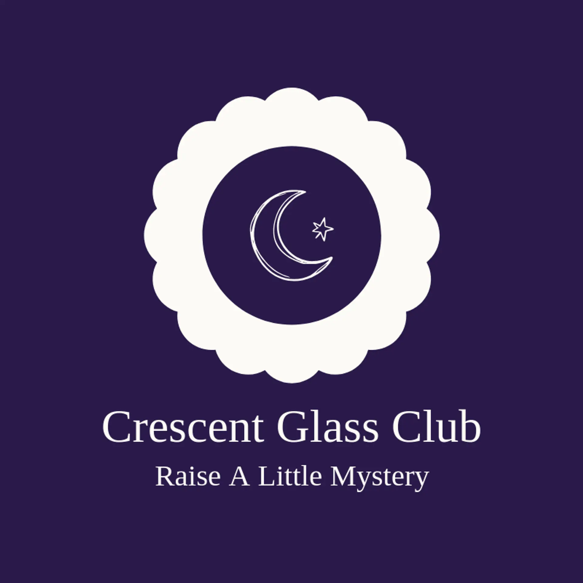 Crescent Glass Club logo for speakeasy
